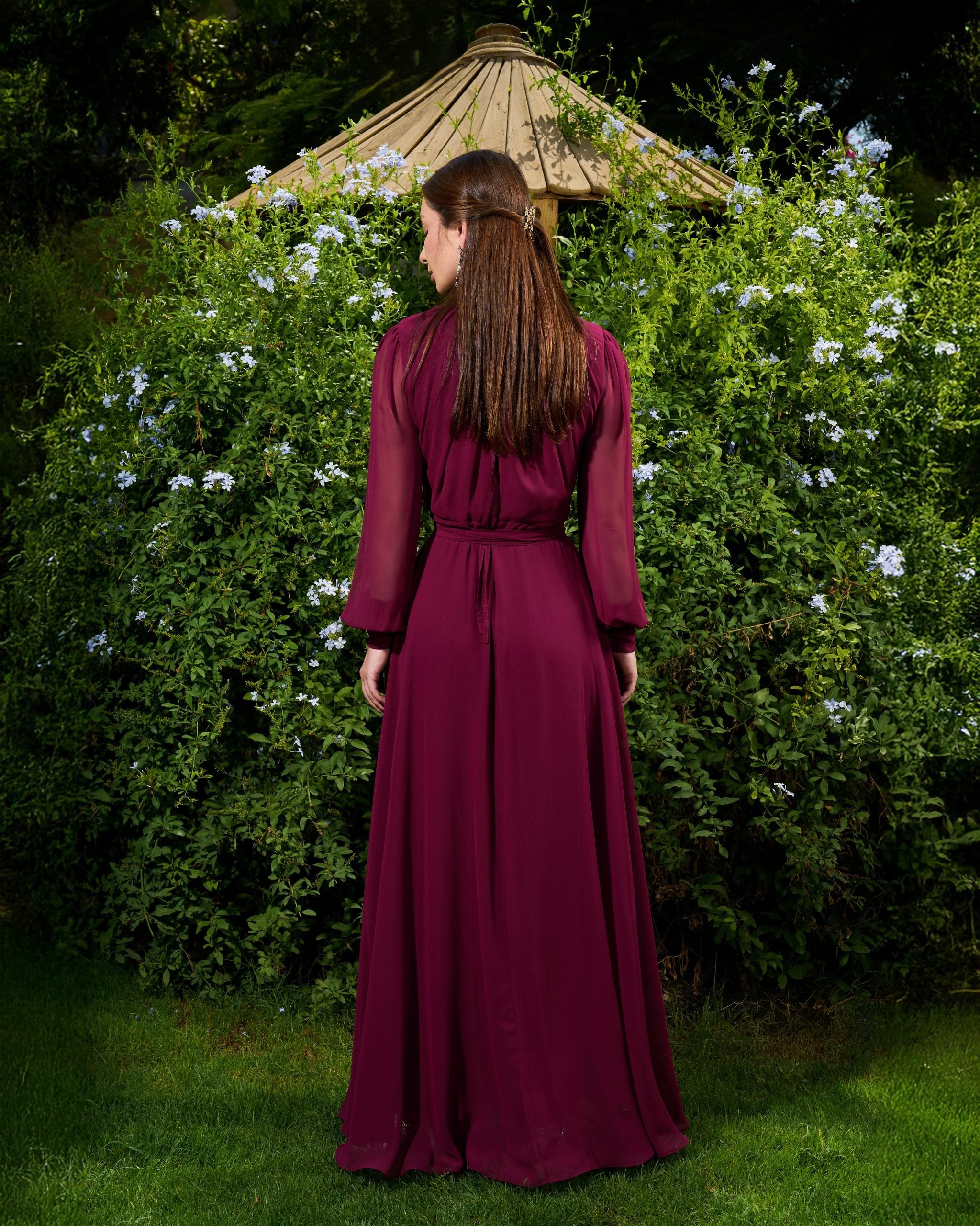 Elsa Dress | Deep Burgundy My Store