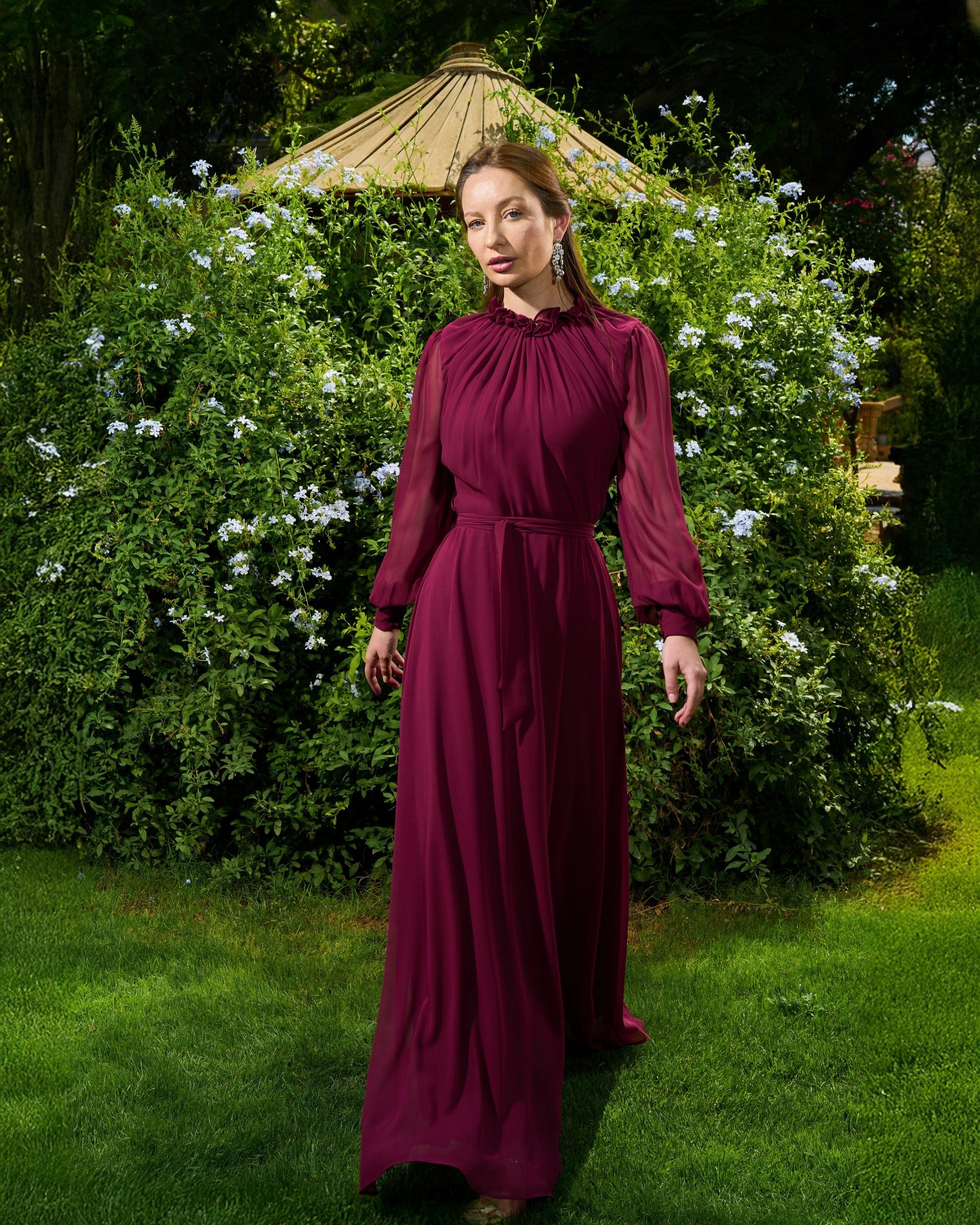 Elsa Dress | Deep Burgundy My Store