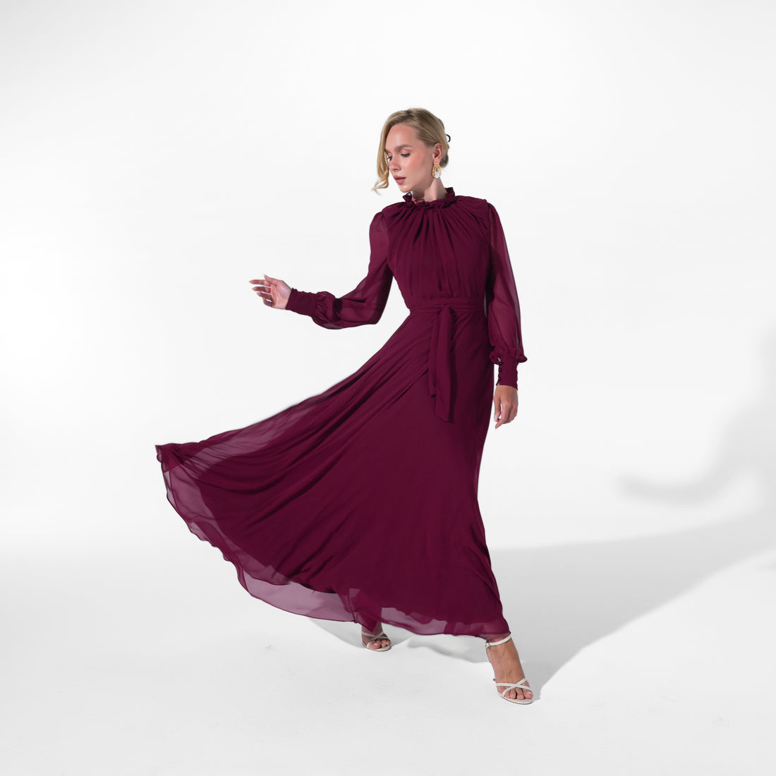 Elsa Dress | Deep Burgundy My Store