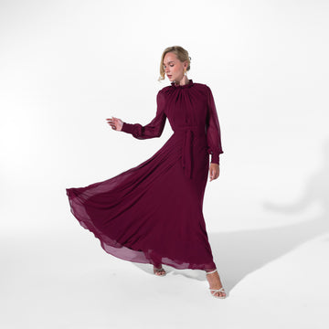 Elsa Dress | Deep Burgundy My Store