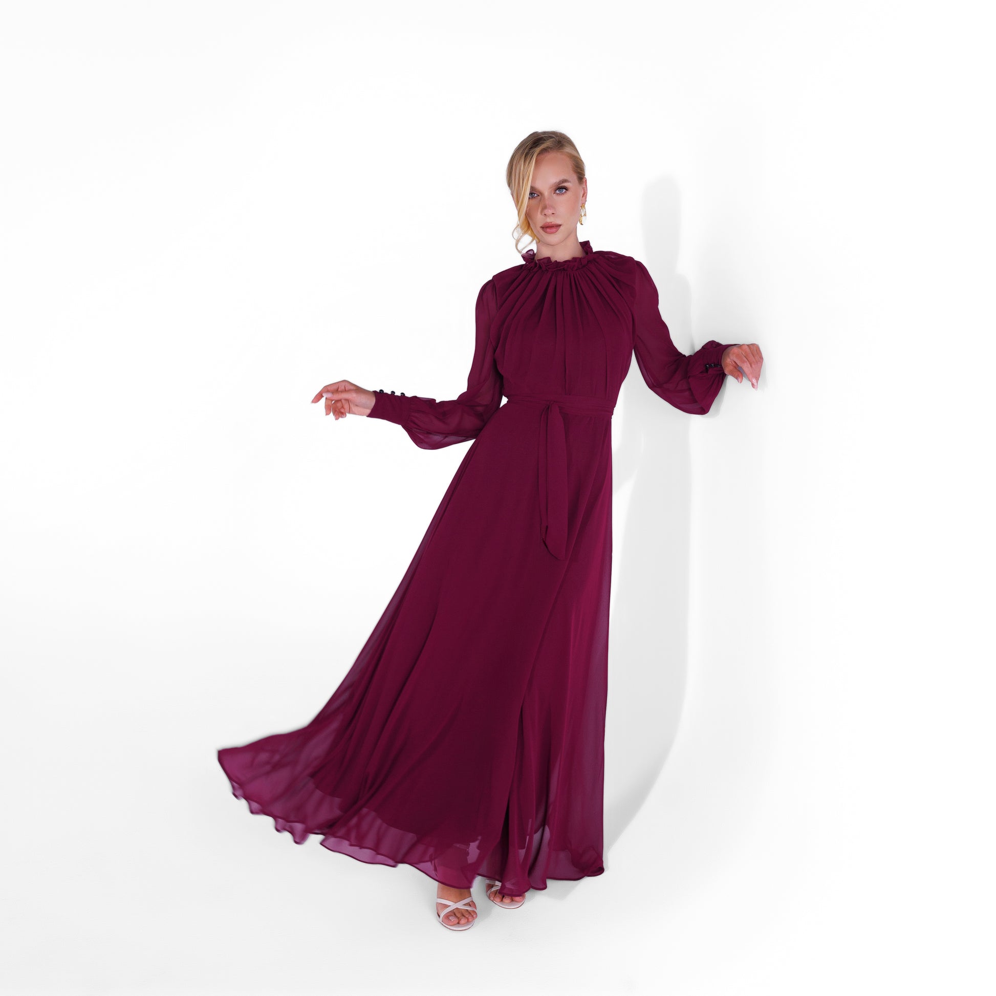 Elsa Dress | Deep Burgundy My Store