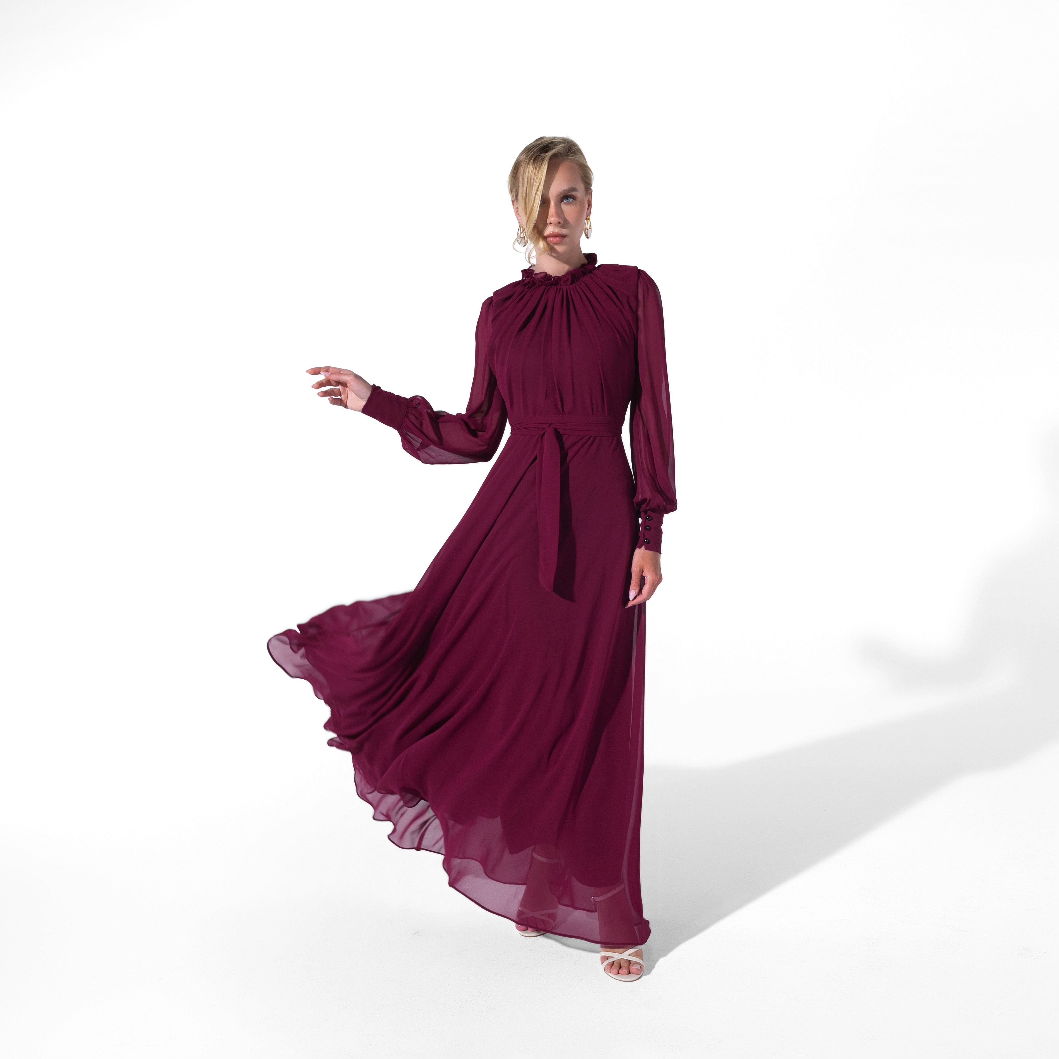 Elsa Dress | Deep Burgundy My Store