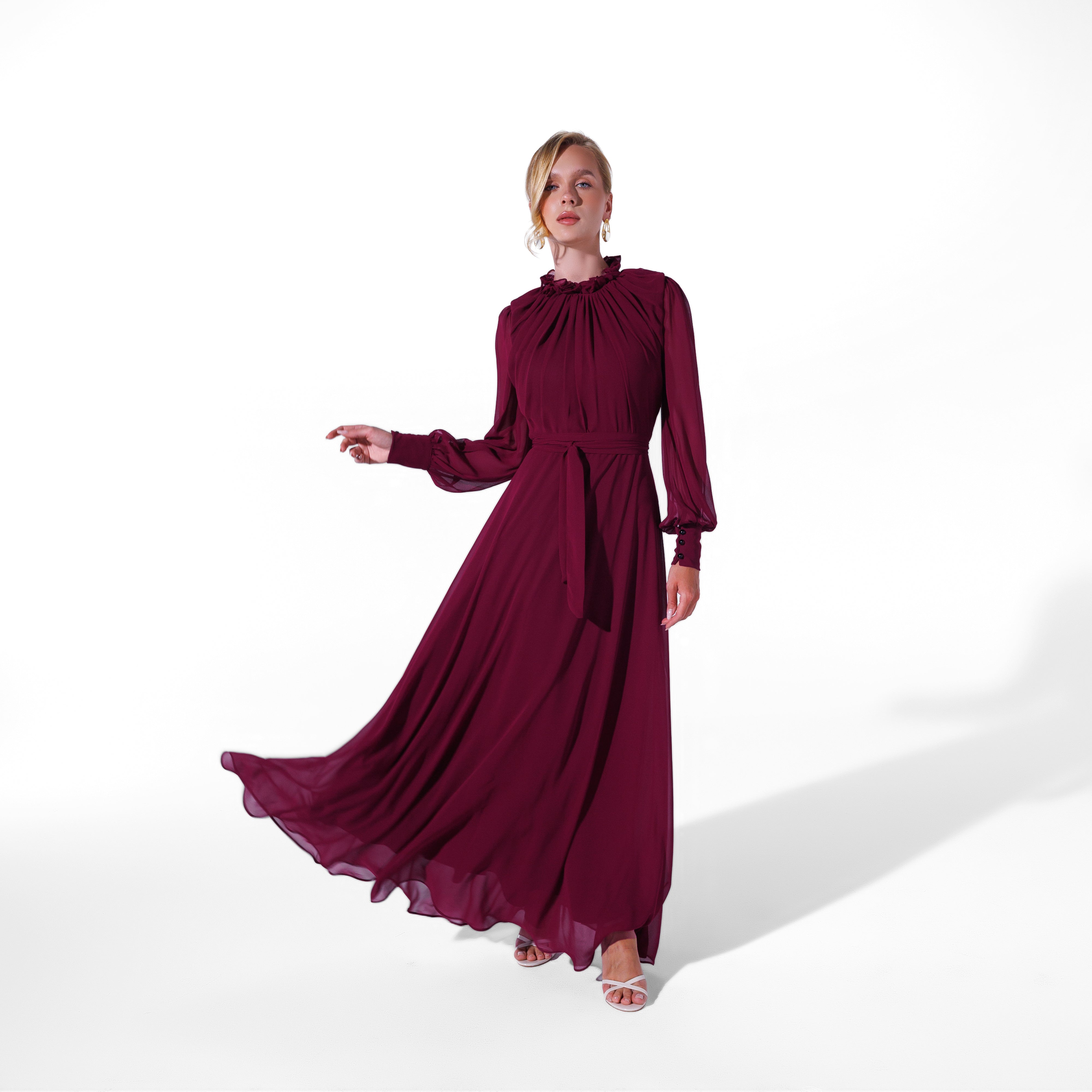 Elsa Dress | Deep Burgundy My Store