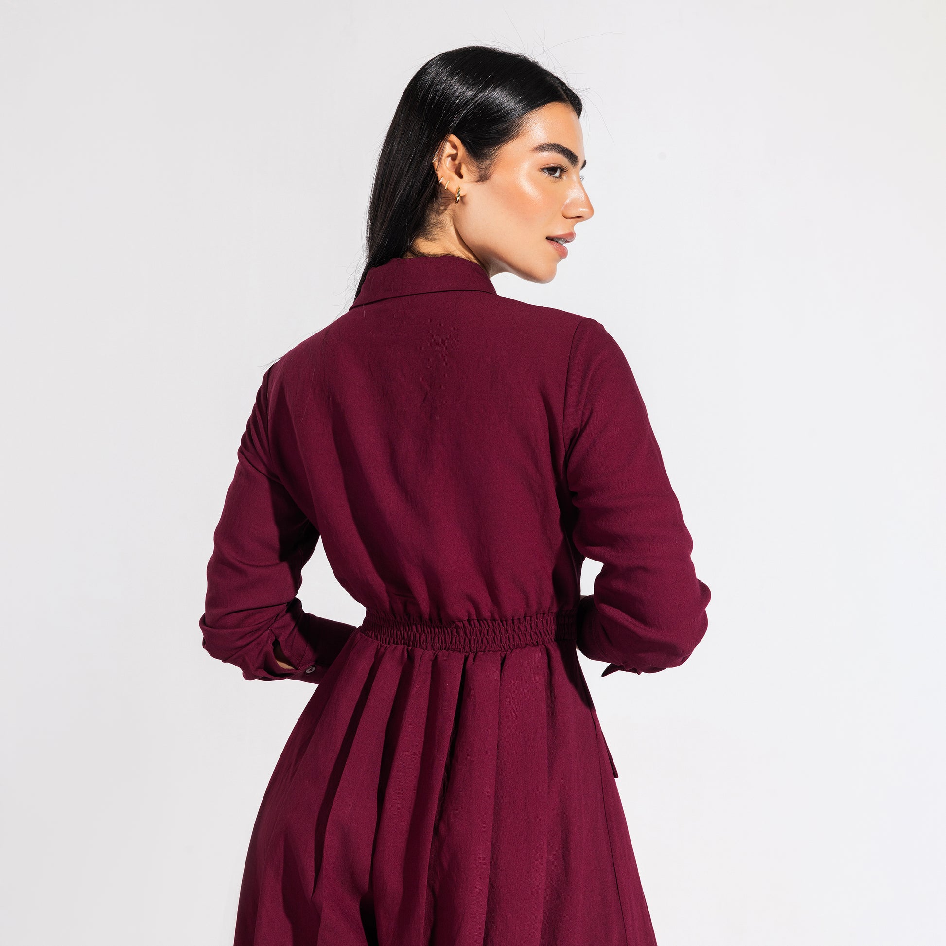 Harper jumpsuit | Maroon Black Swan Fashion