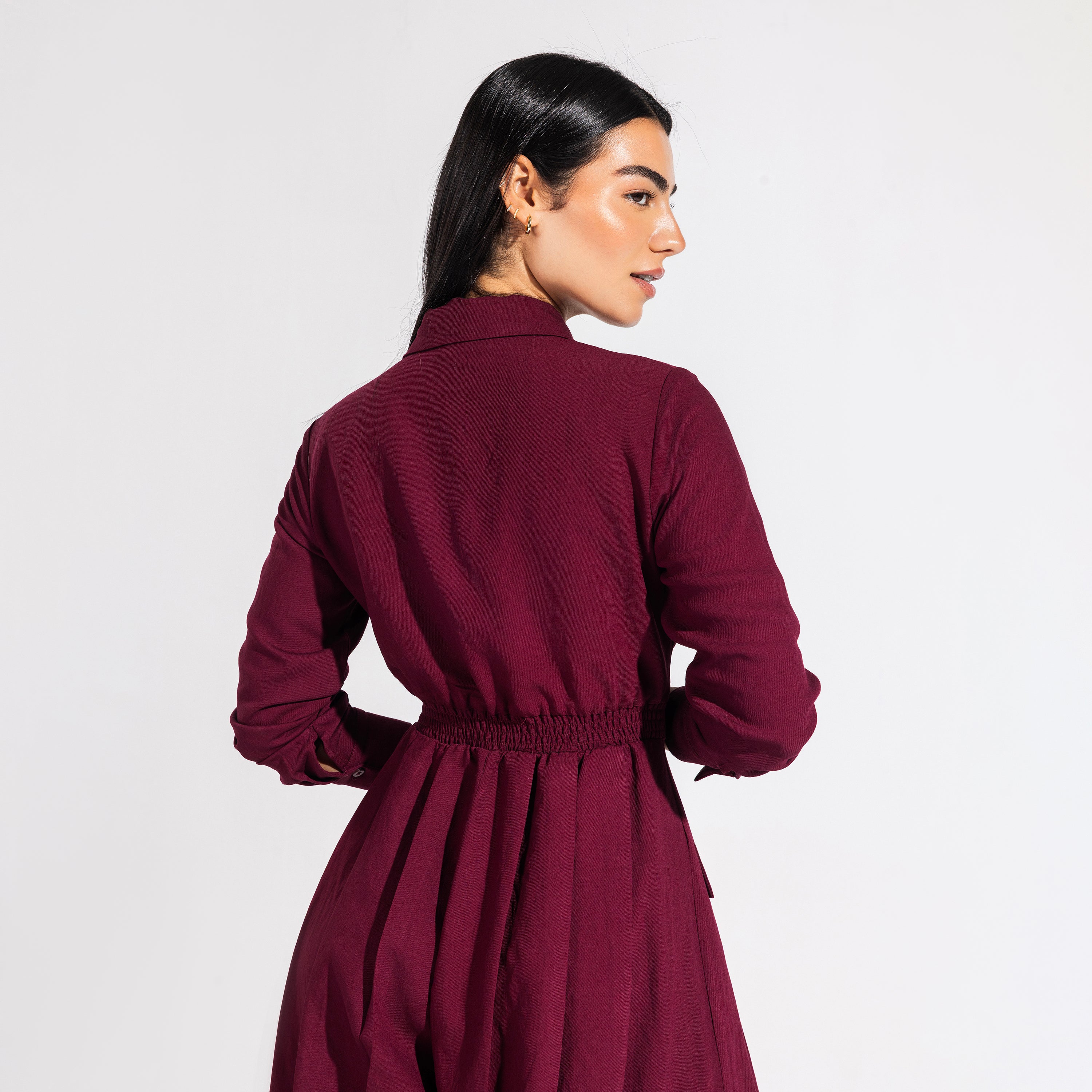 Harper jumpsuit | Maroon Black Swan Fashion