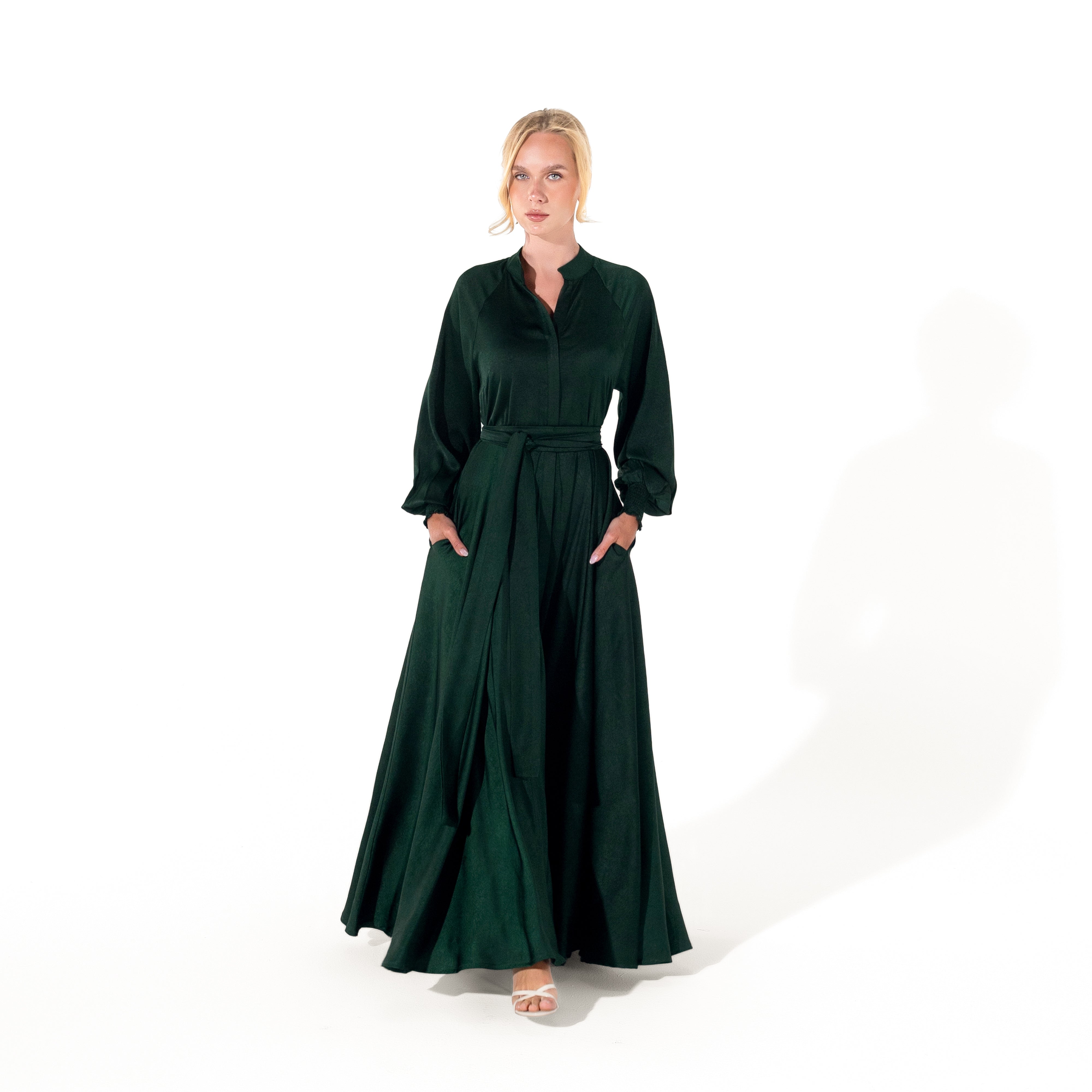 Helen Dress | Emerald Green Black Swan Fashion