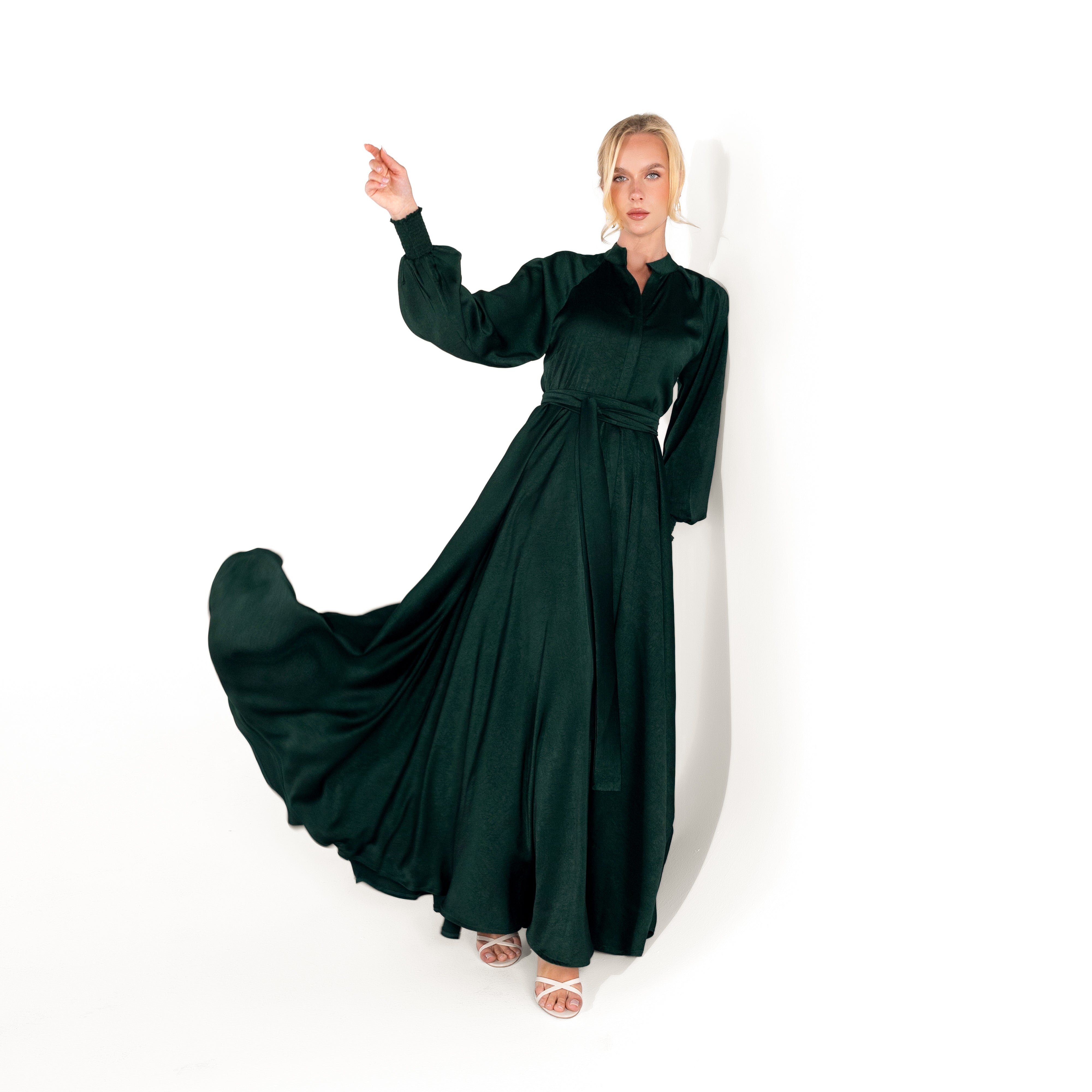 Helen Dress | Emerald Green Black Swan Fashion