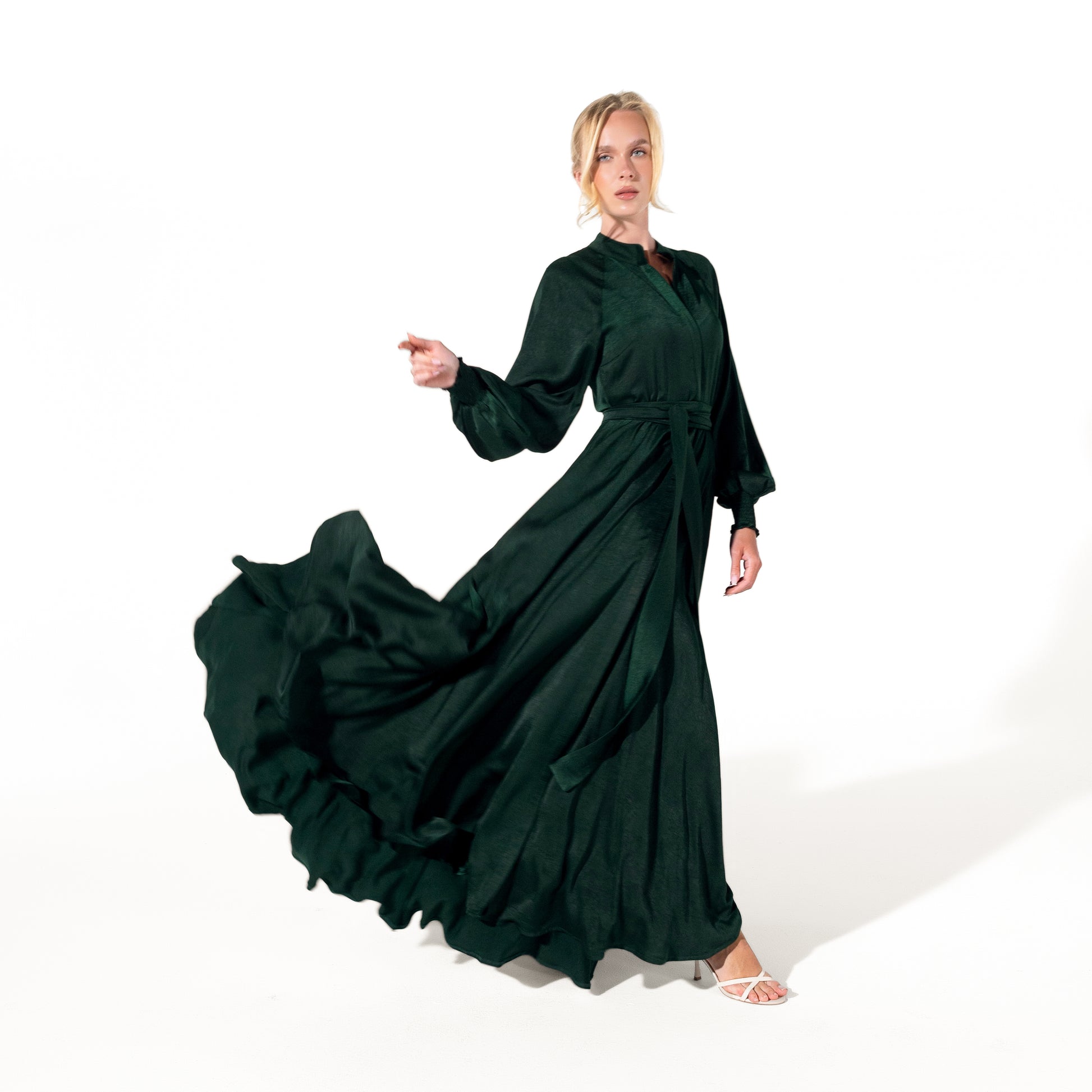 Helen Dress | Emerald Green Black Swan Fashion