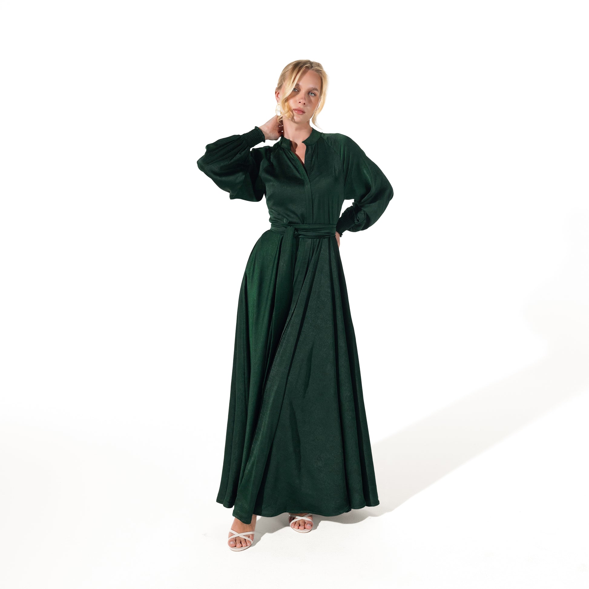 Helen Dress | Emerald Green Black Swan Fashion