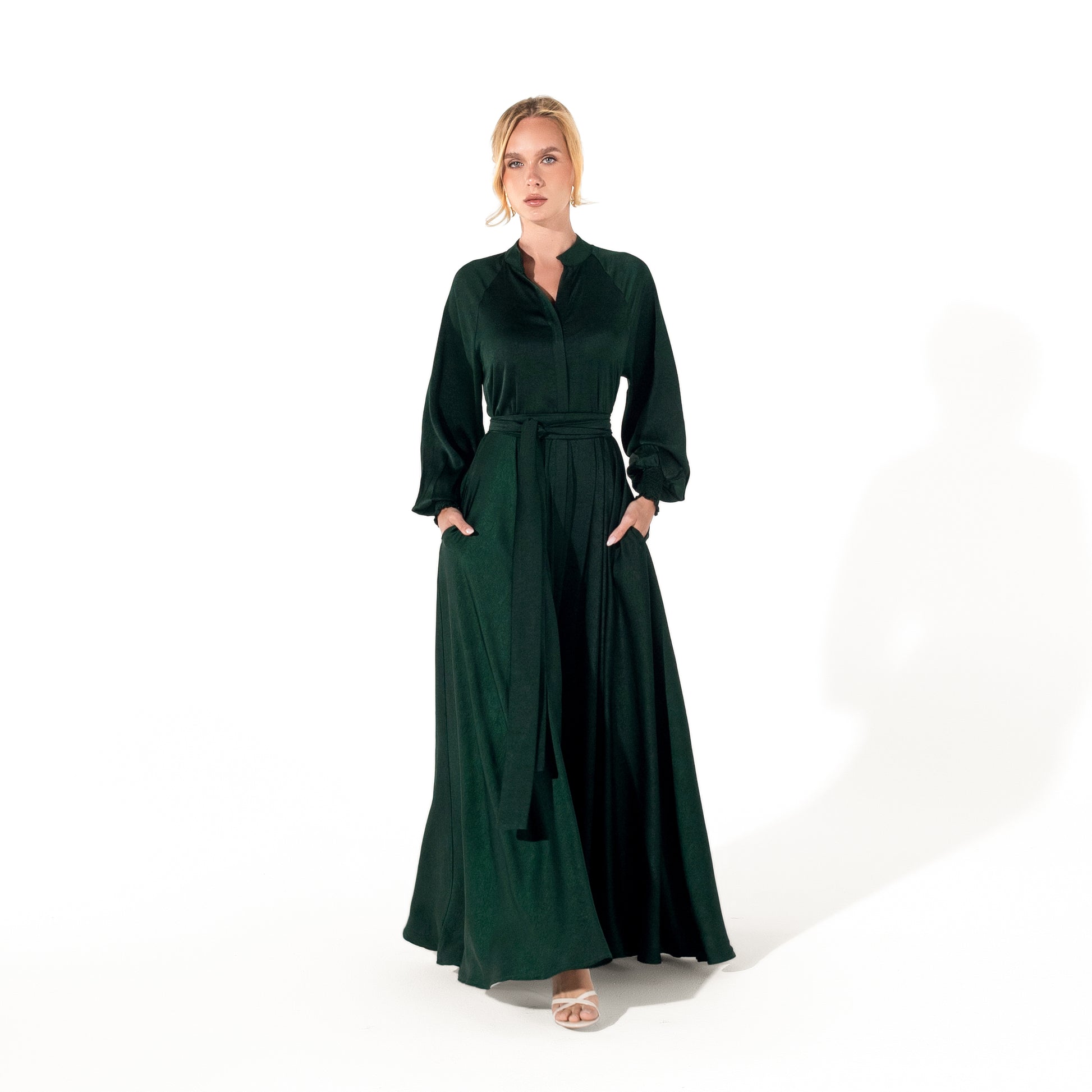 Helen Dress | Emerald Green Black Swan Fashion