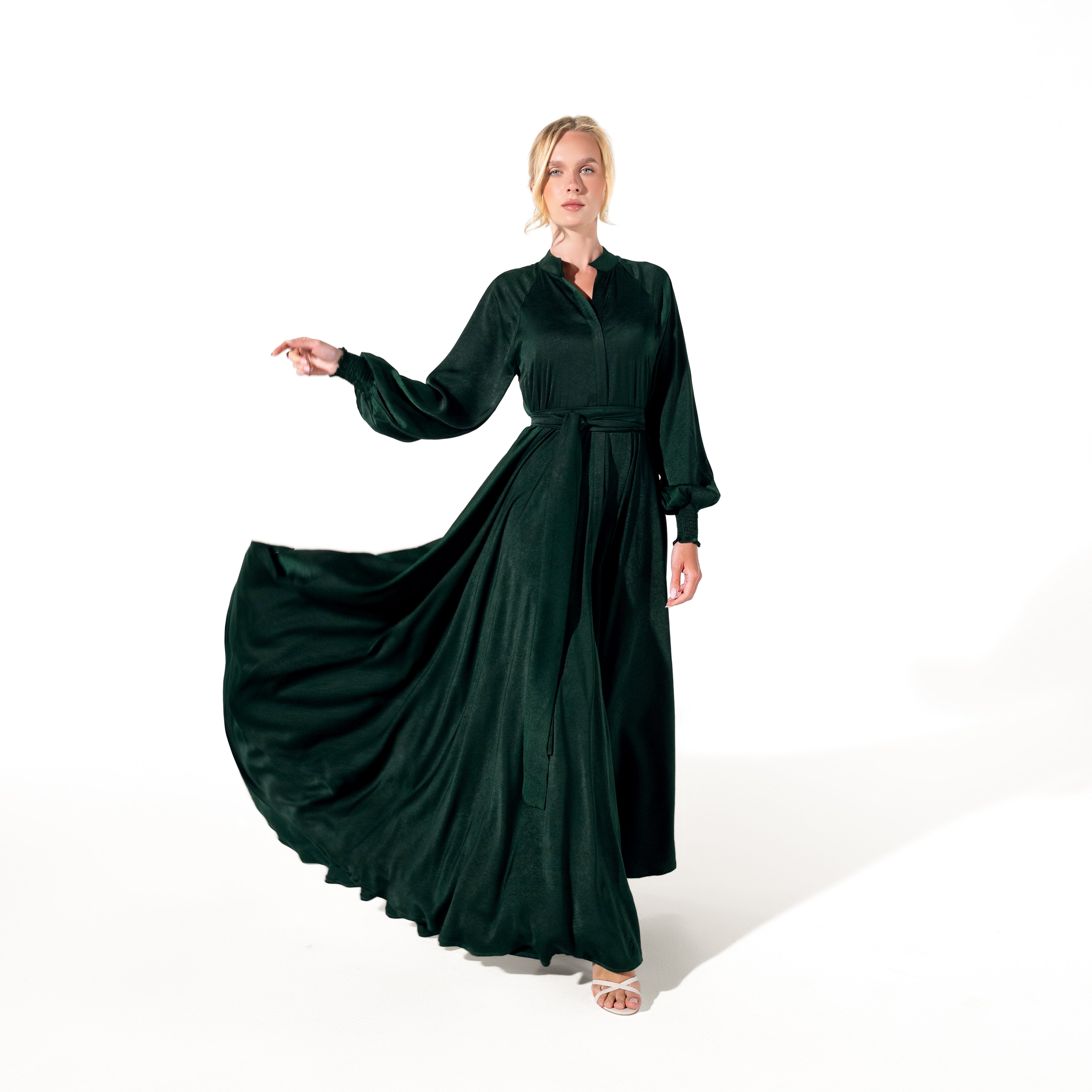 Helen Dress | Emerald Green Black Swan Fashion