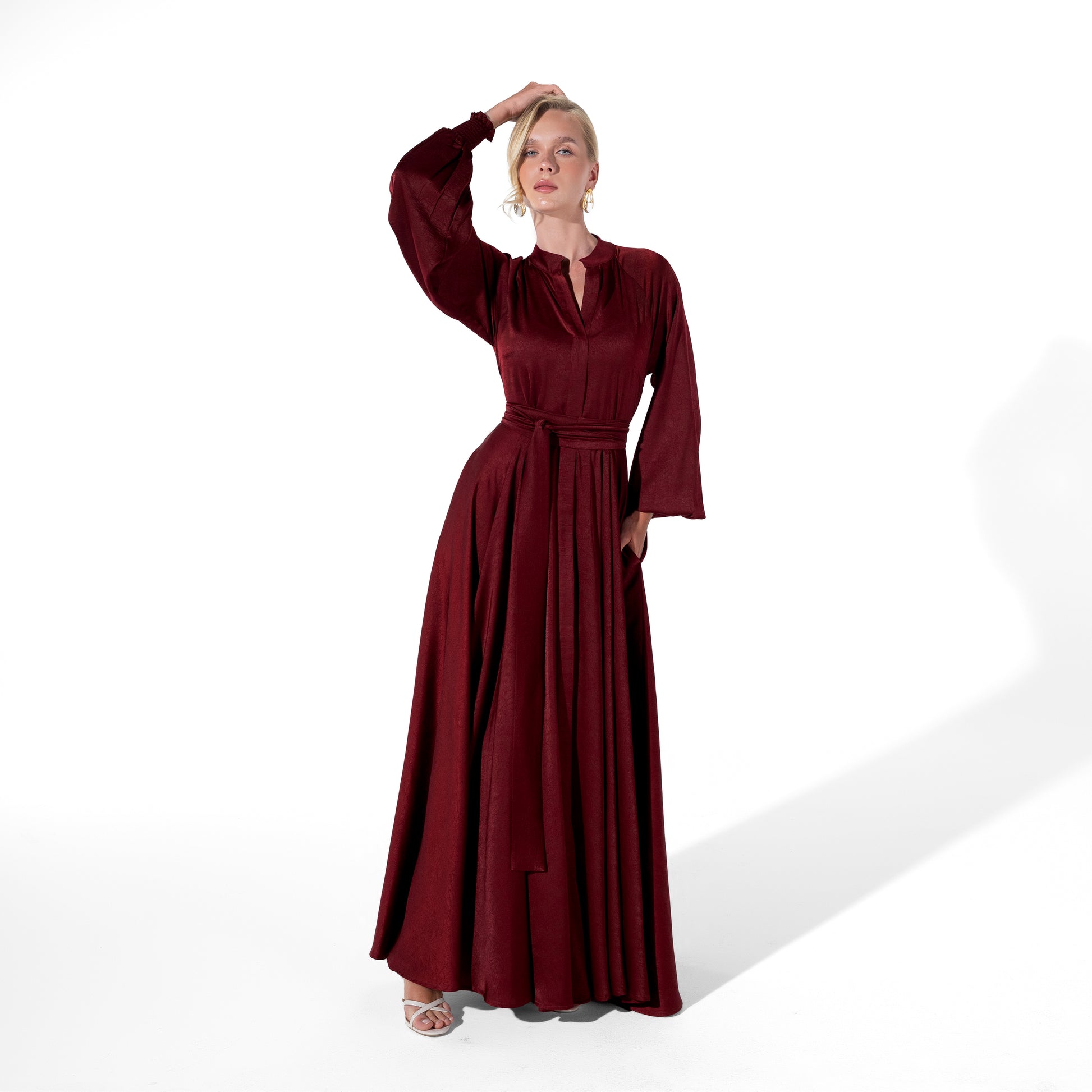 Helen Dress | Dark Red Black Swan Fashion