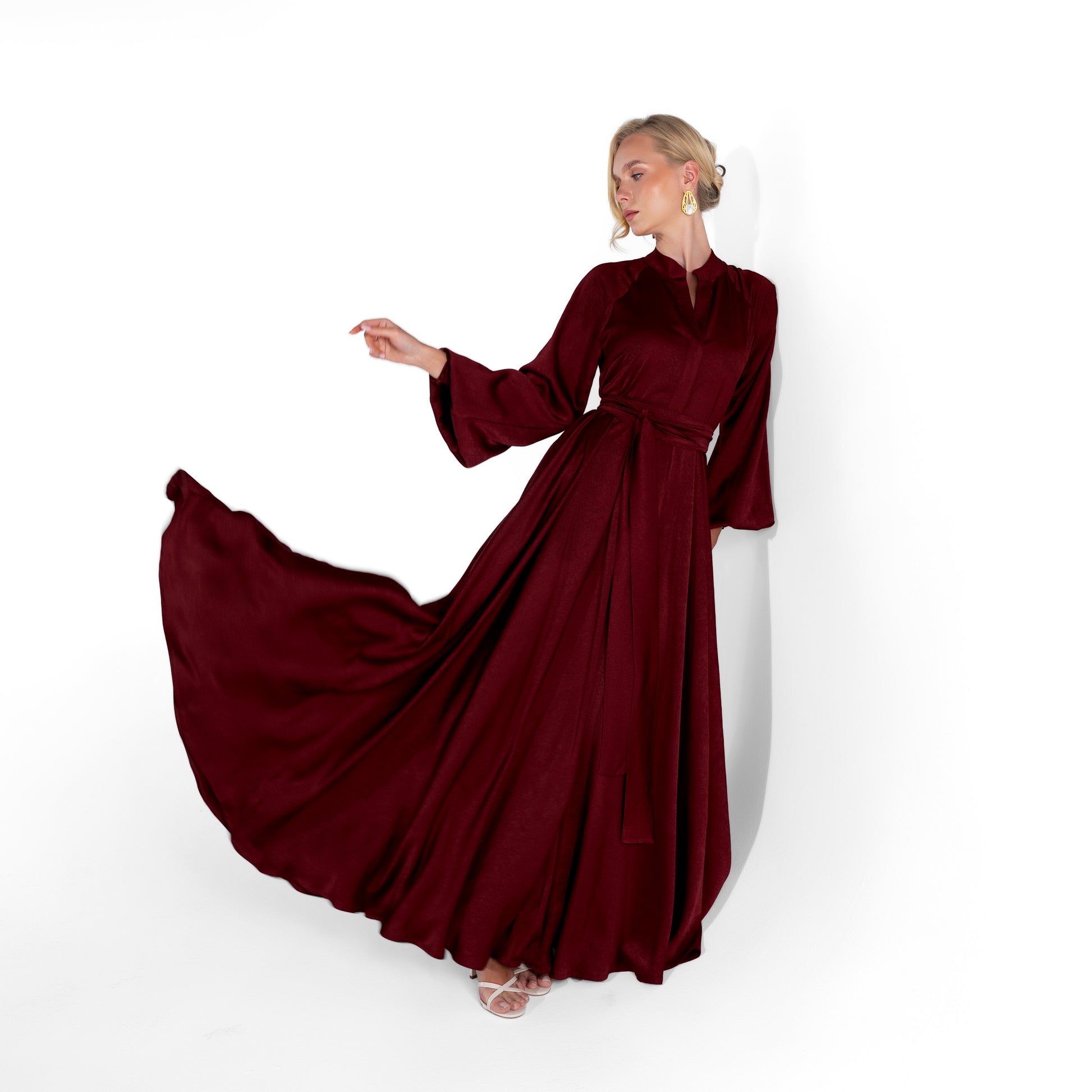 Helen Dress | Dark Red Black Swan Fashion