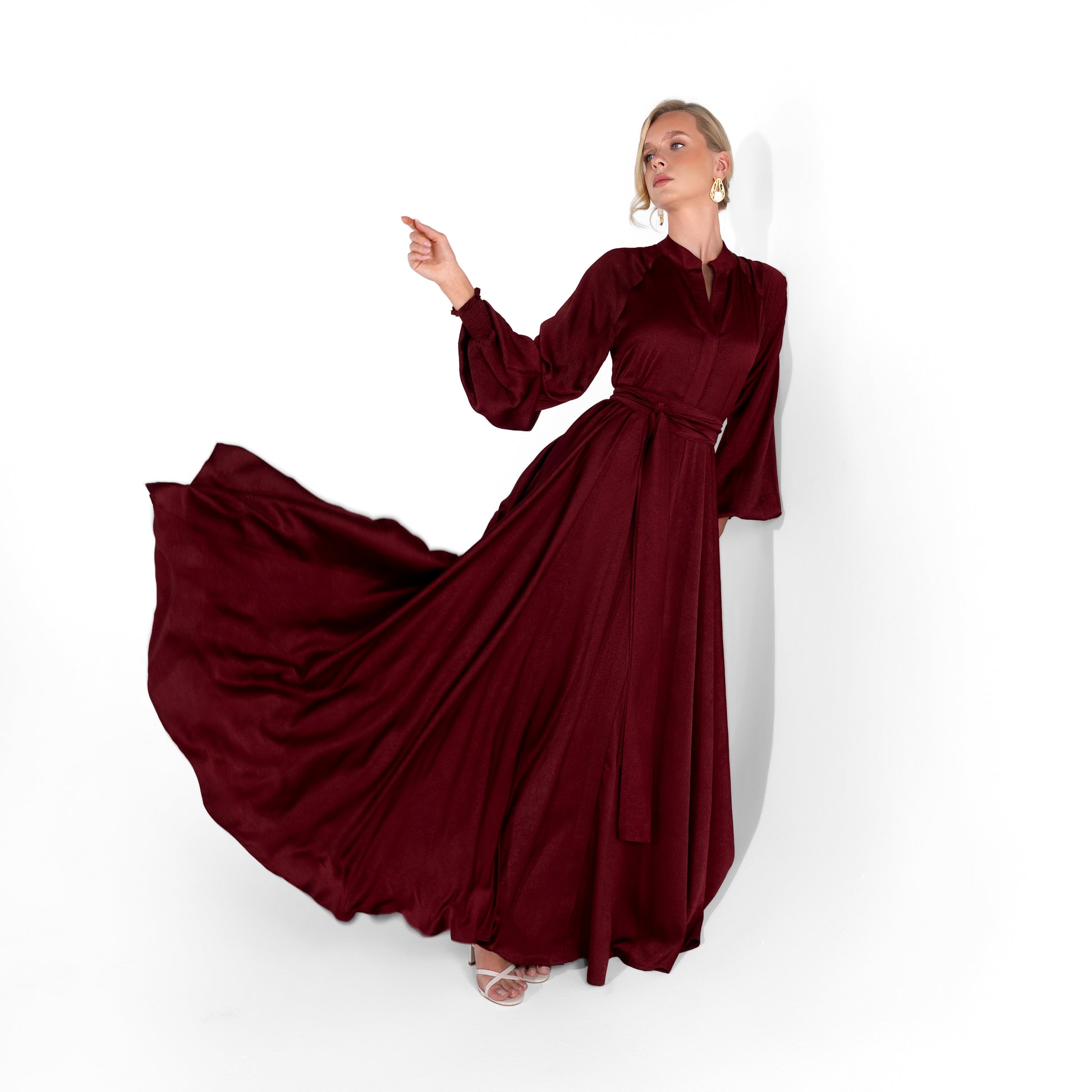 Helen Dress | Dark Red Black Swan Fashion