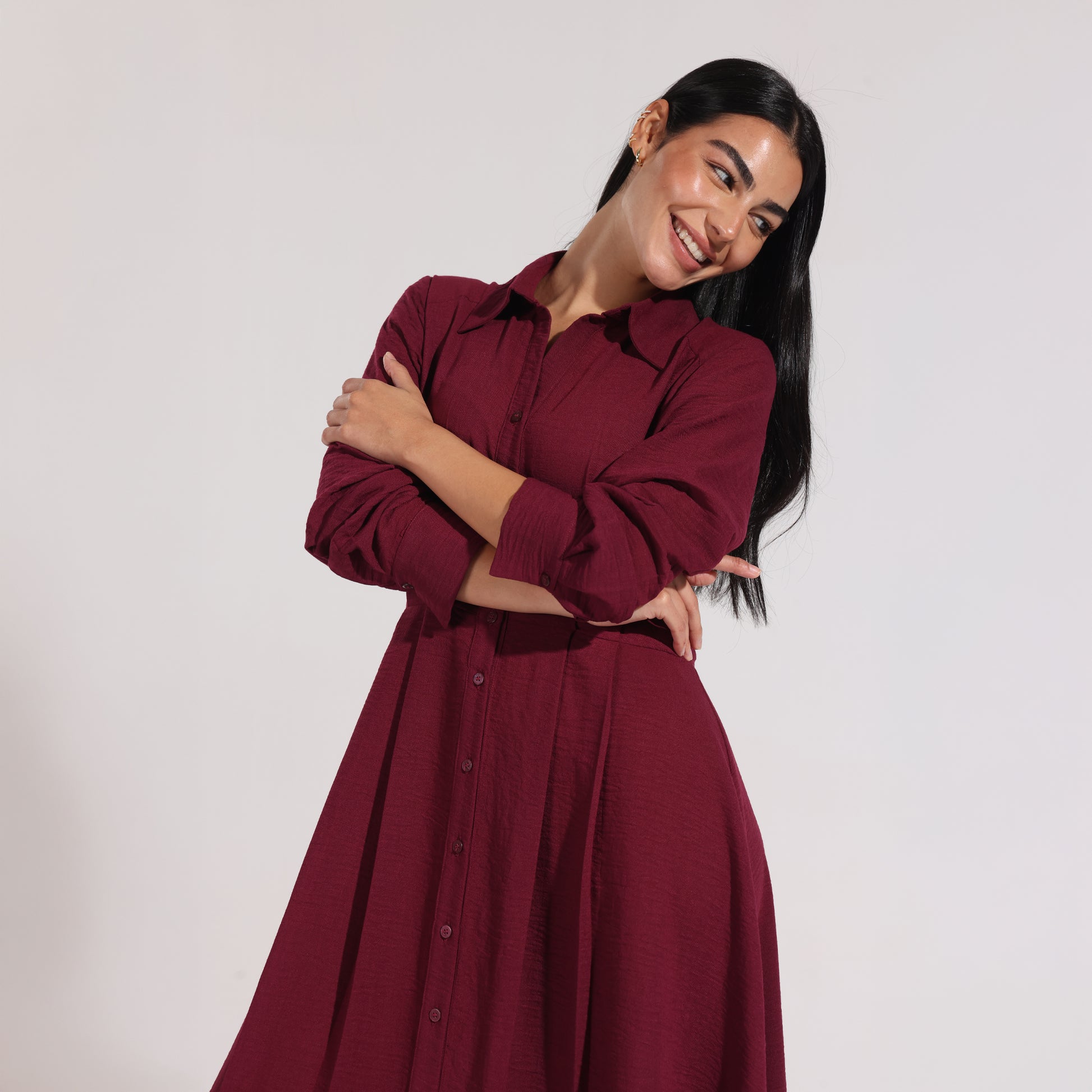 Artemis Dress | Dark Red Black Swan Fashion
