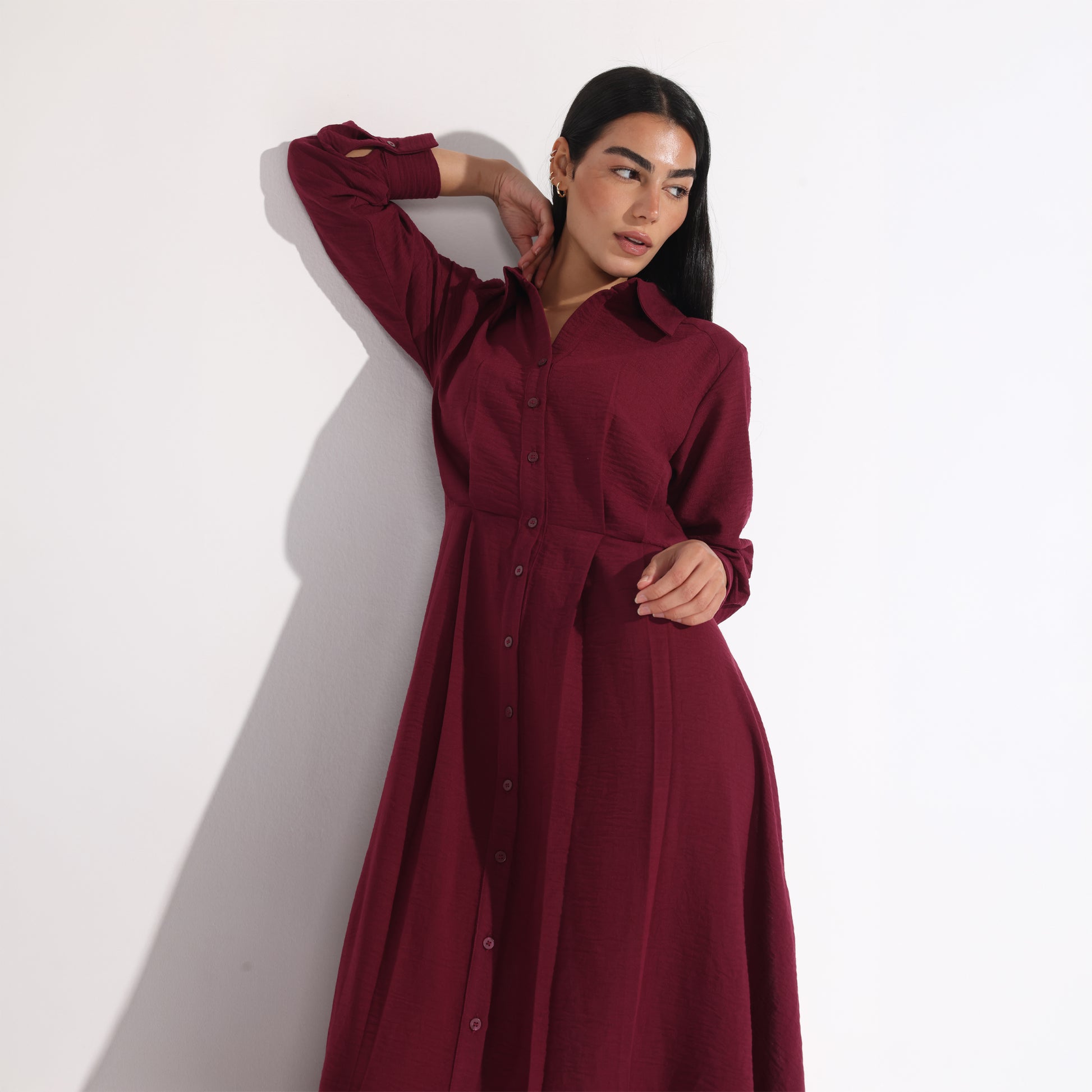 Artemis Dress | Dark Red Black Swan Fashion