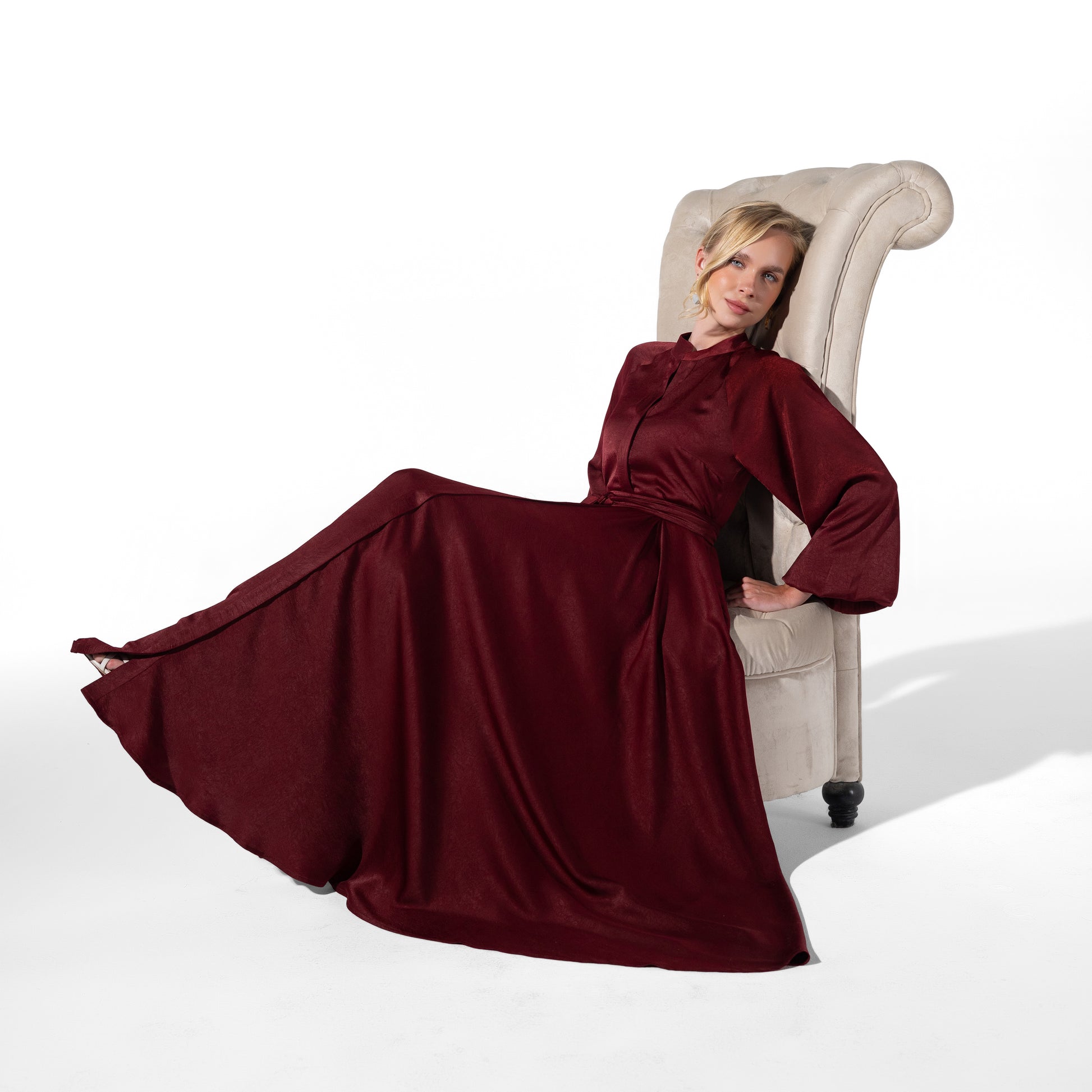 Helen Dress | Dark Red Black Swan Fashion