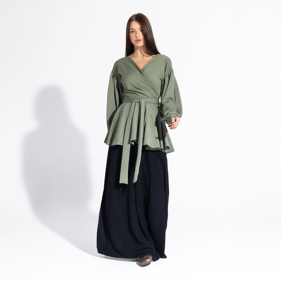 Jolly Blouse | Russian Green Black Swan Fashion