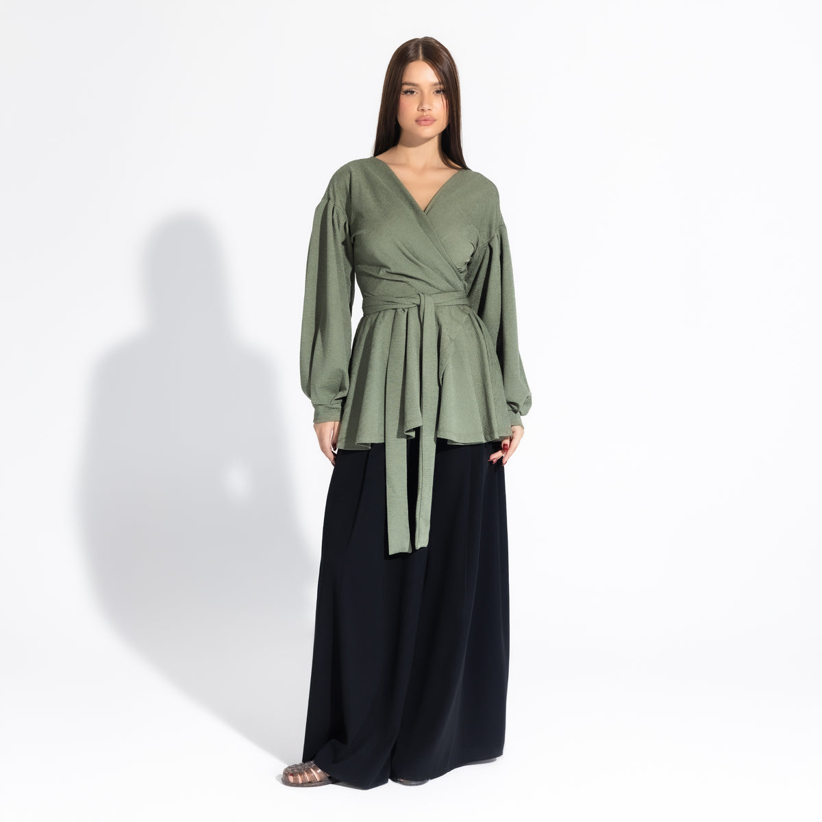Jolly Blouse | Russian Green Black Swan Fashion