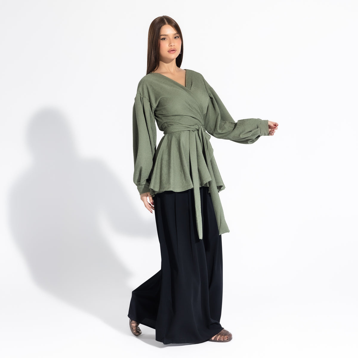 Jolly Blouse | Russian Green Black Swan Fashion