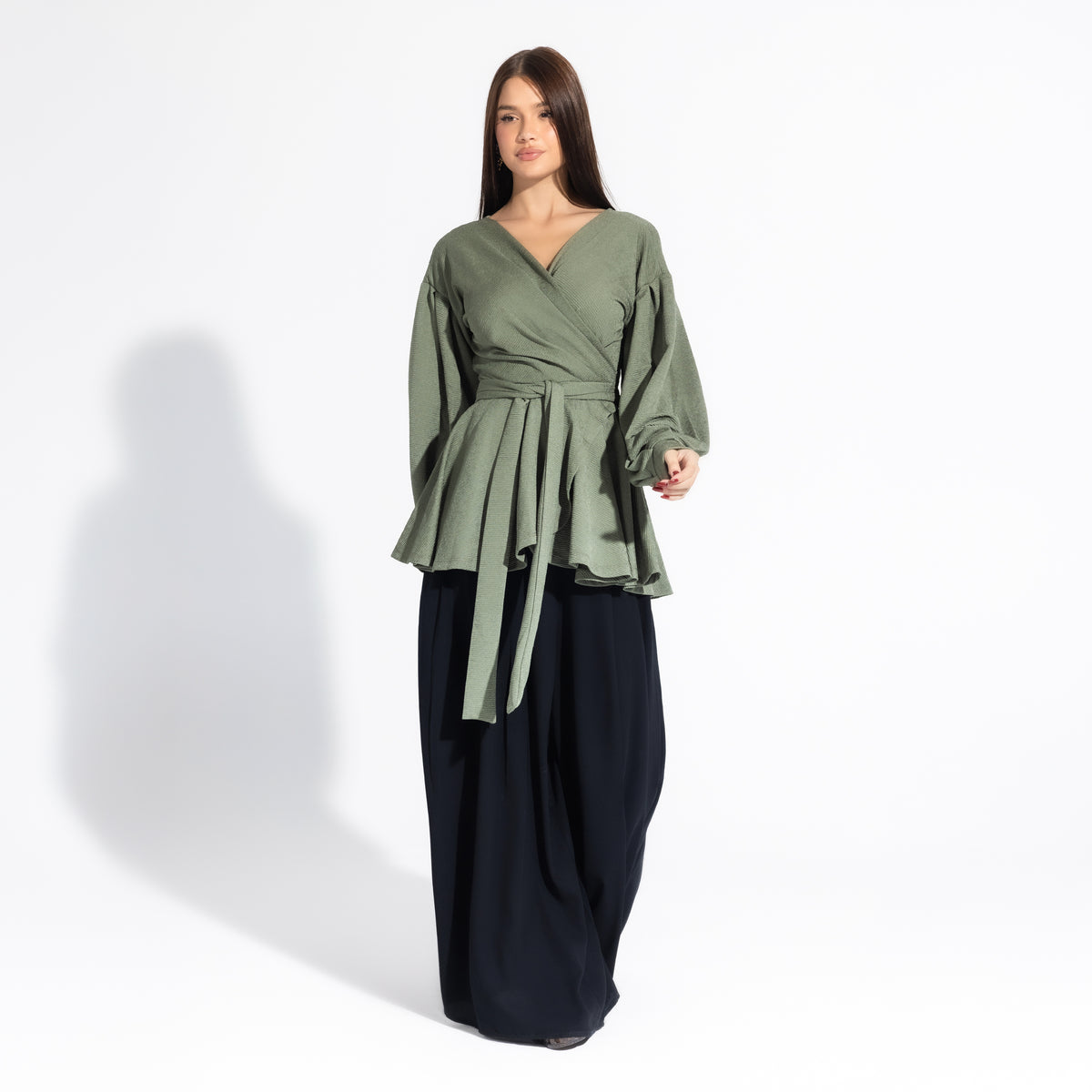 Jolly Blouse | Russian Green Black Swan Fashion