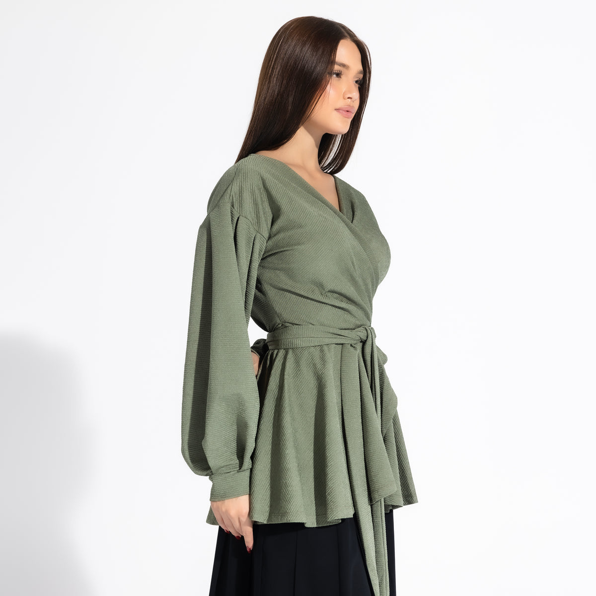 Jolly Blouse | Russian Green Black Swan Fashion