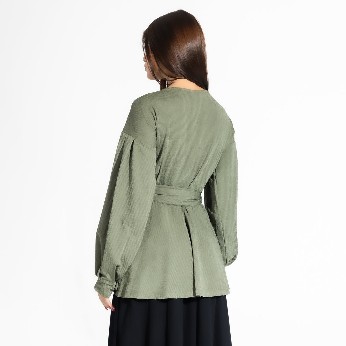 Jolly Blouse | Russian Green Black Swan Fashion