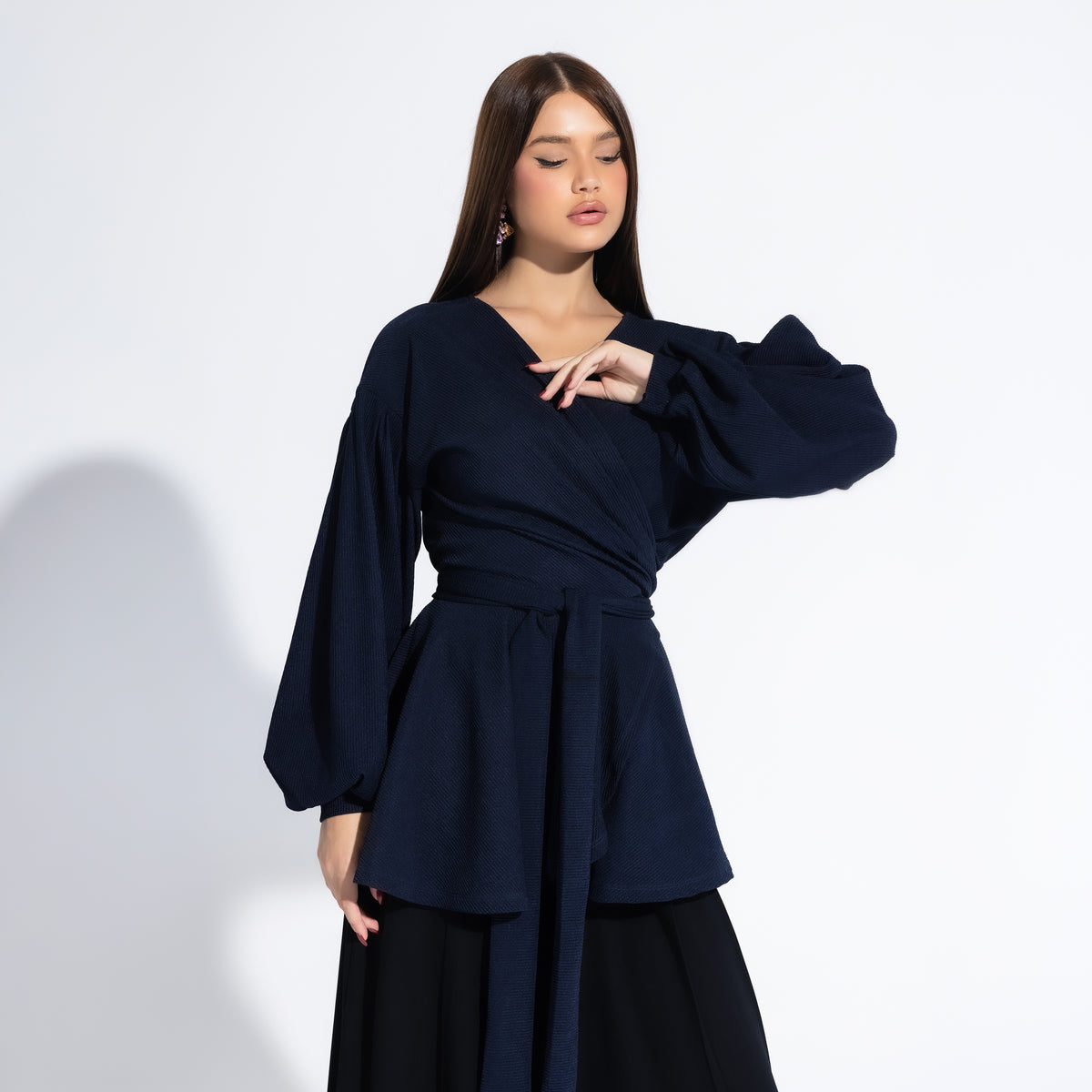 Jolly Blouse | Navy Black Swan Fashion