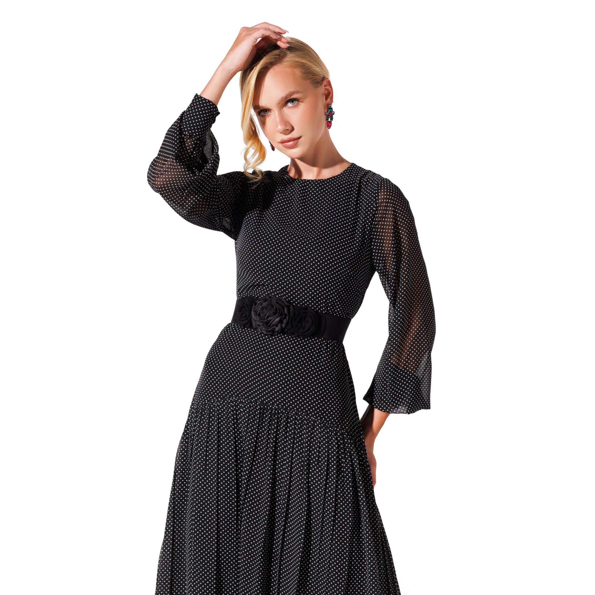 Kali Dress | BlackXPolkaDots Black Swan Fashion