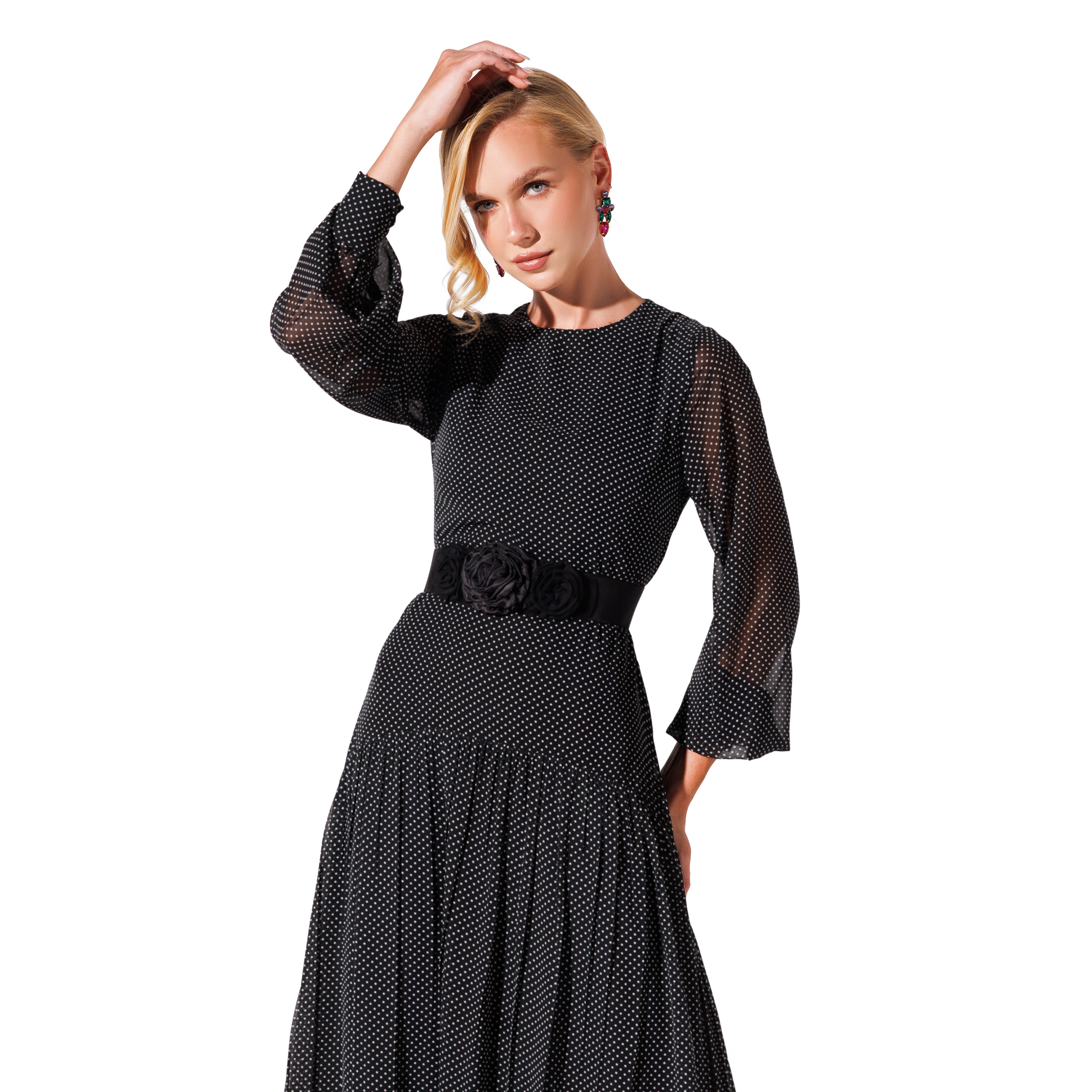Kali Dress | BlackXPolkaDots Black Swan Fashion