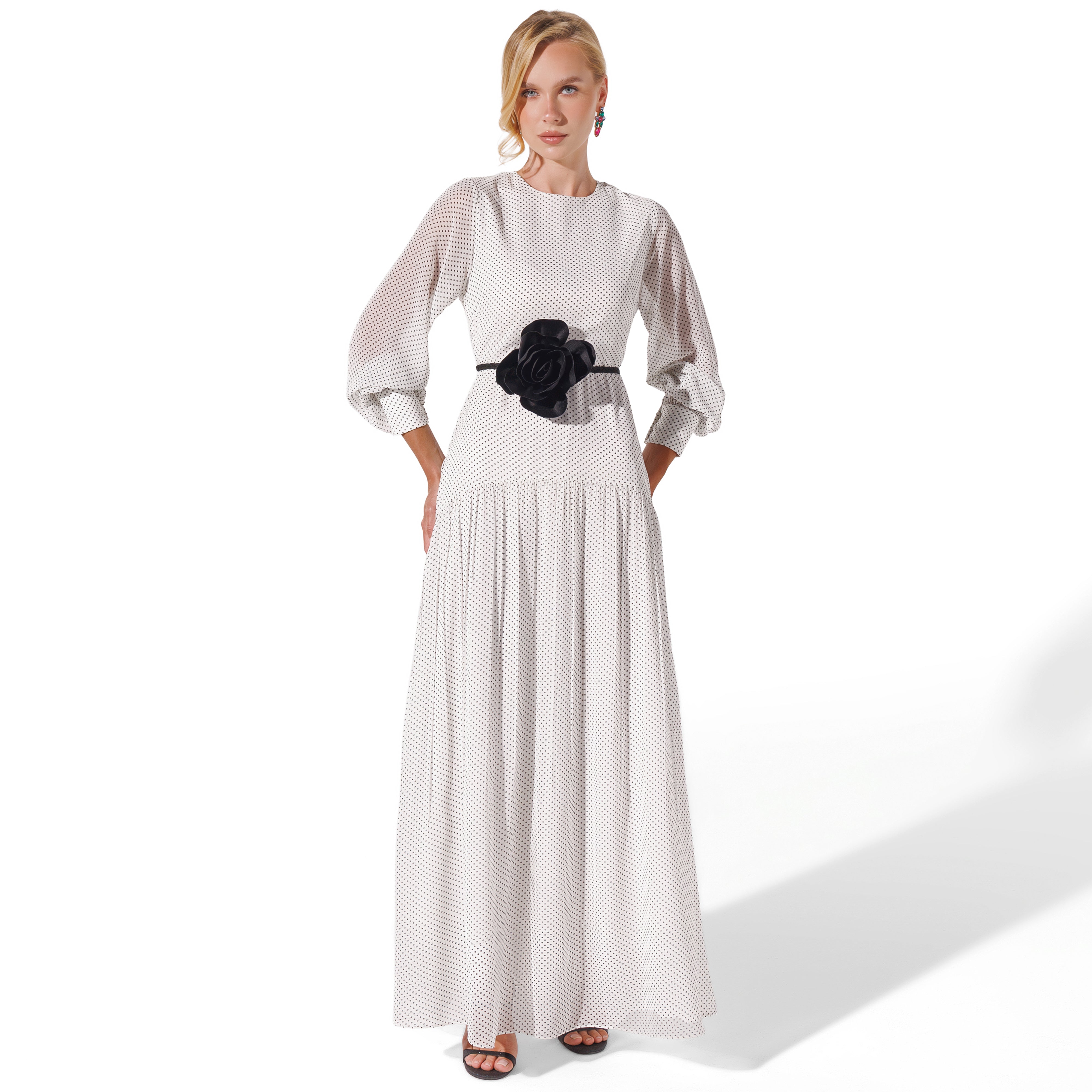 Kali Dress | WhiteXPolkaDots Black Swan Fashion