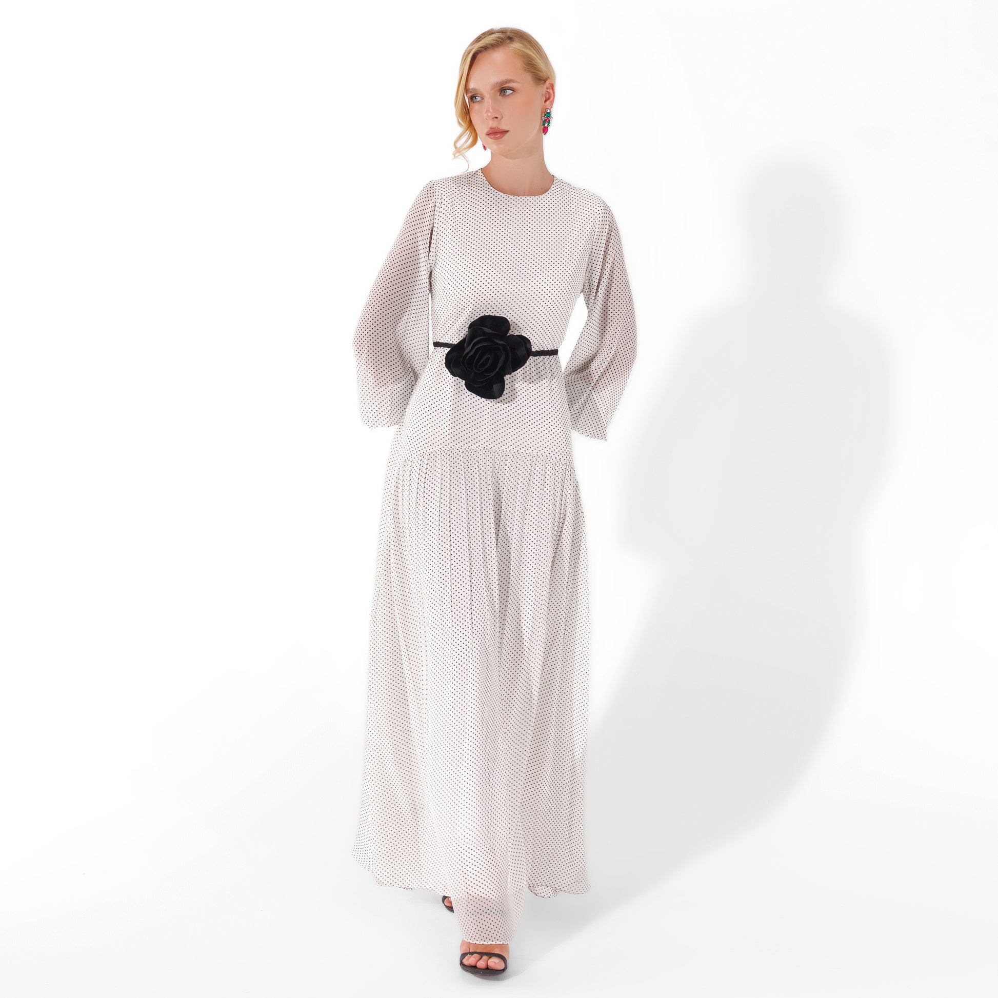 Kali Dress | WhiteXPolkaDots Black Swan Fashion