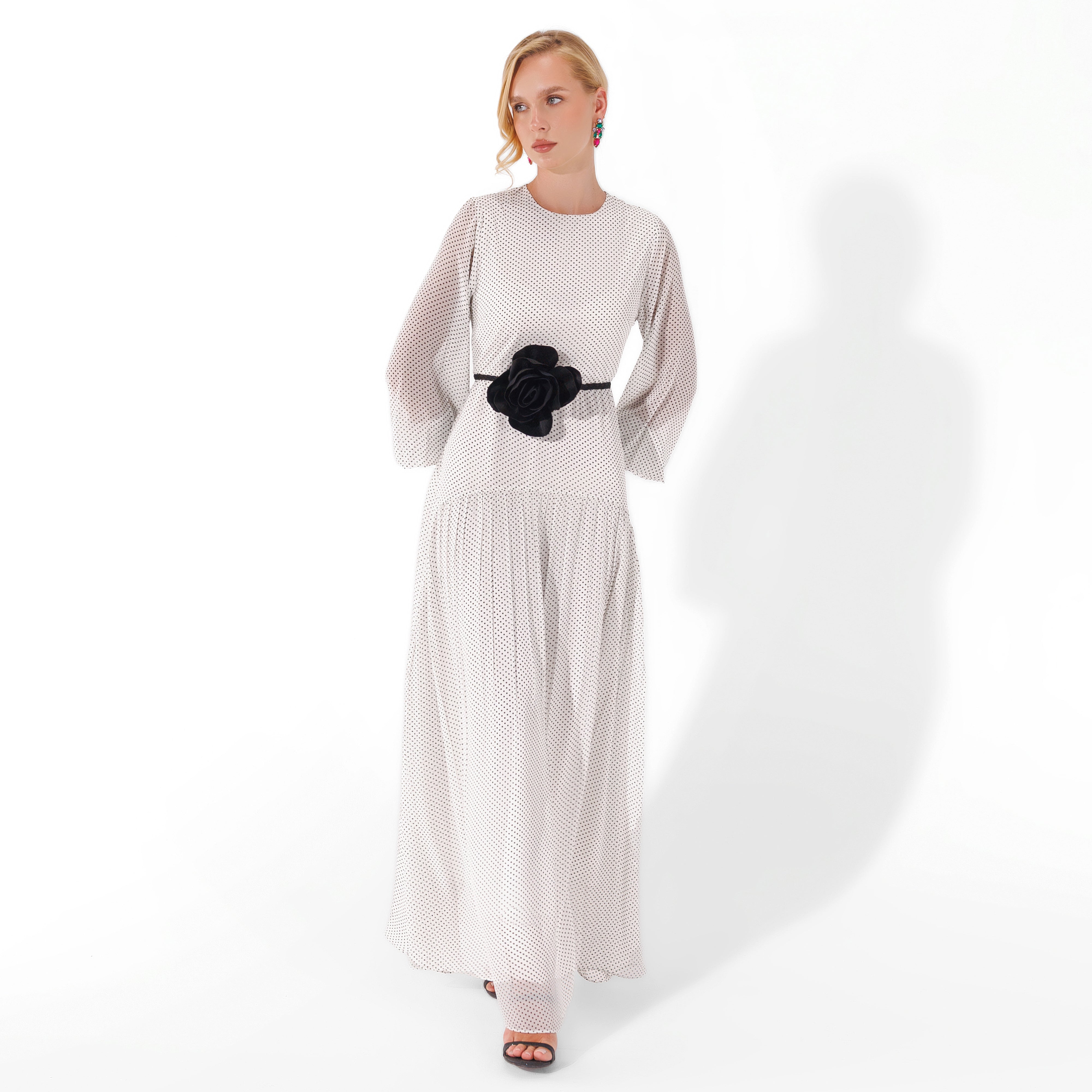 Kali Dress | WhiteXPolkaDots Black Swan Fashion