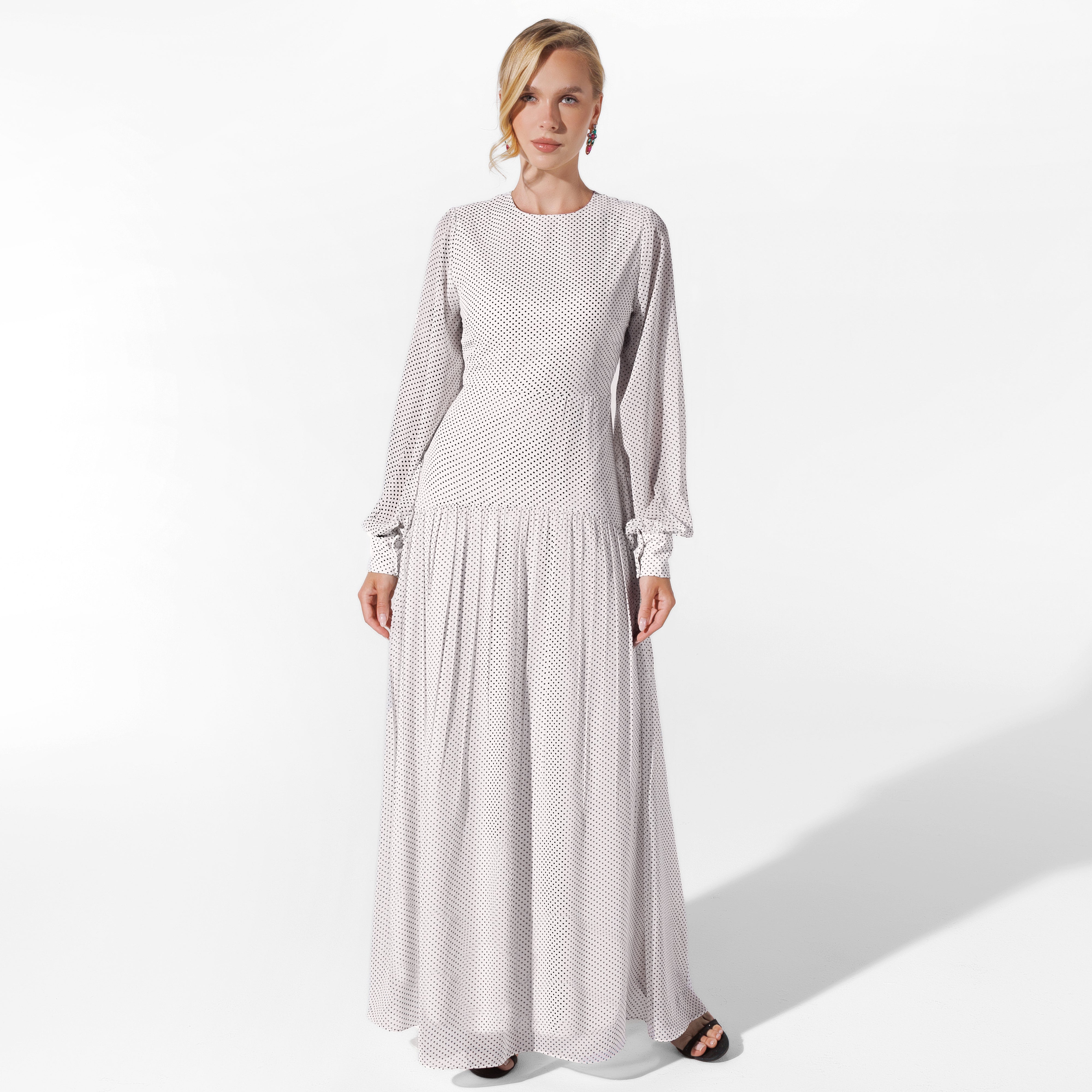 Kali Dress | WhiteXPolkaDots Black Swan Fashion