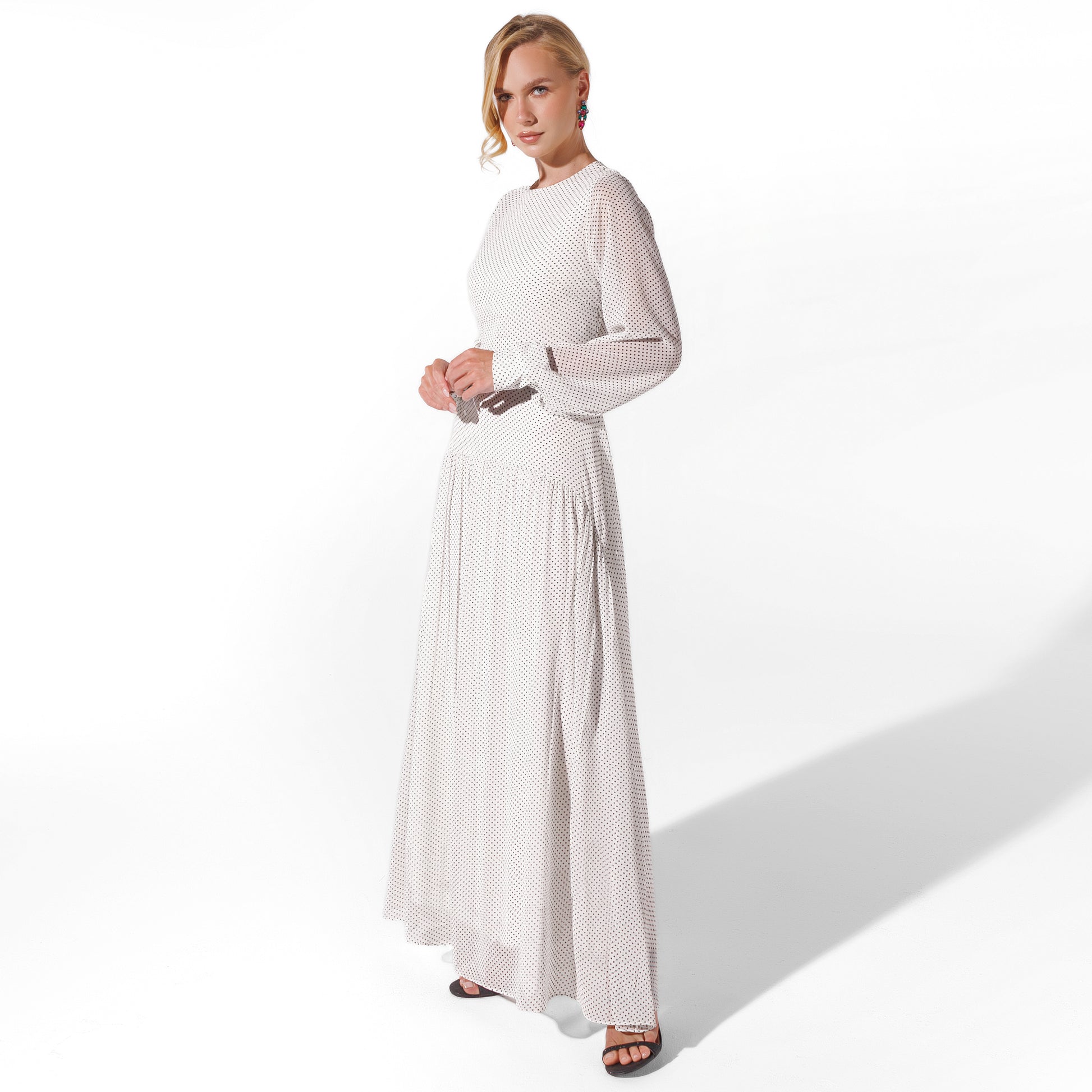 Kali Dress | WhiteXPolkaDots Black Swan Fashion