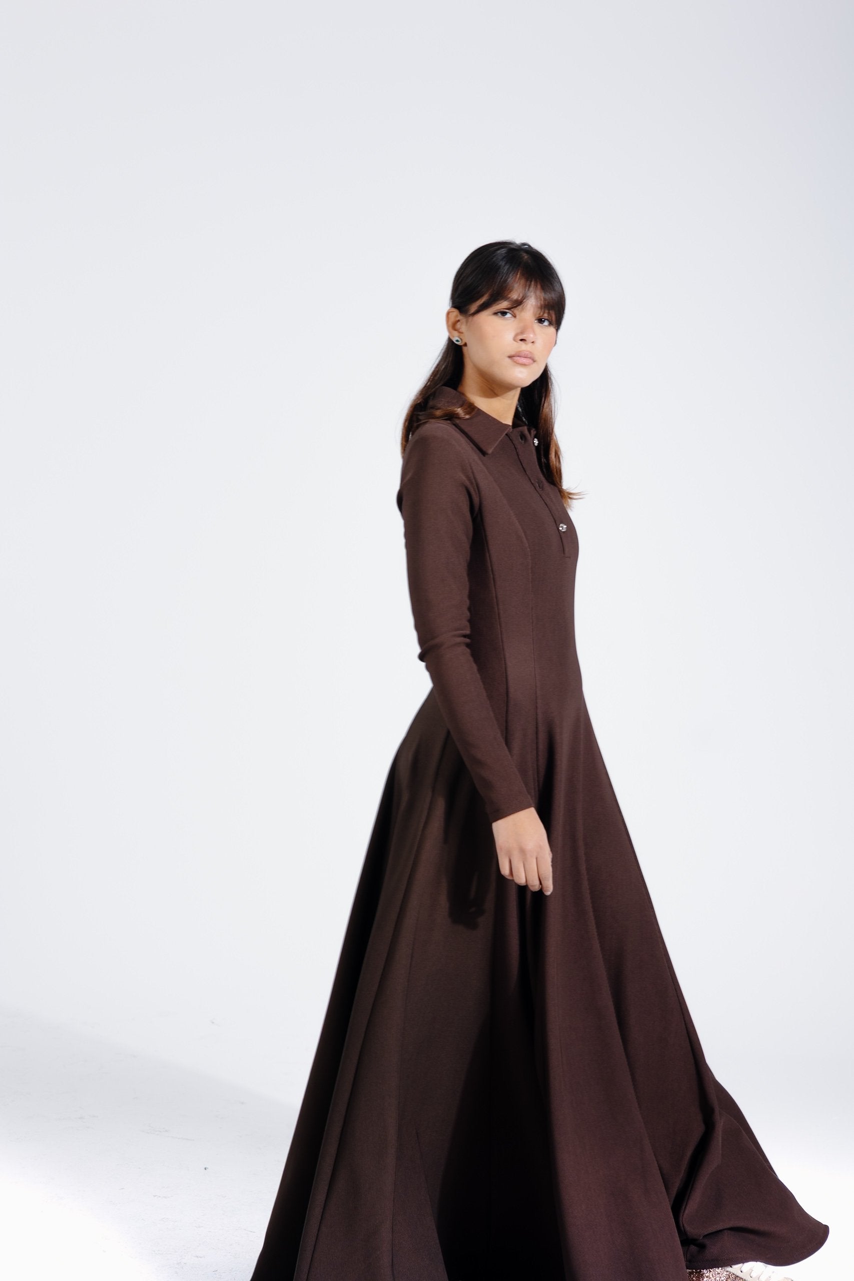 Kate Dress | Chocolate Brown