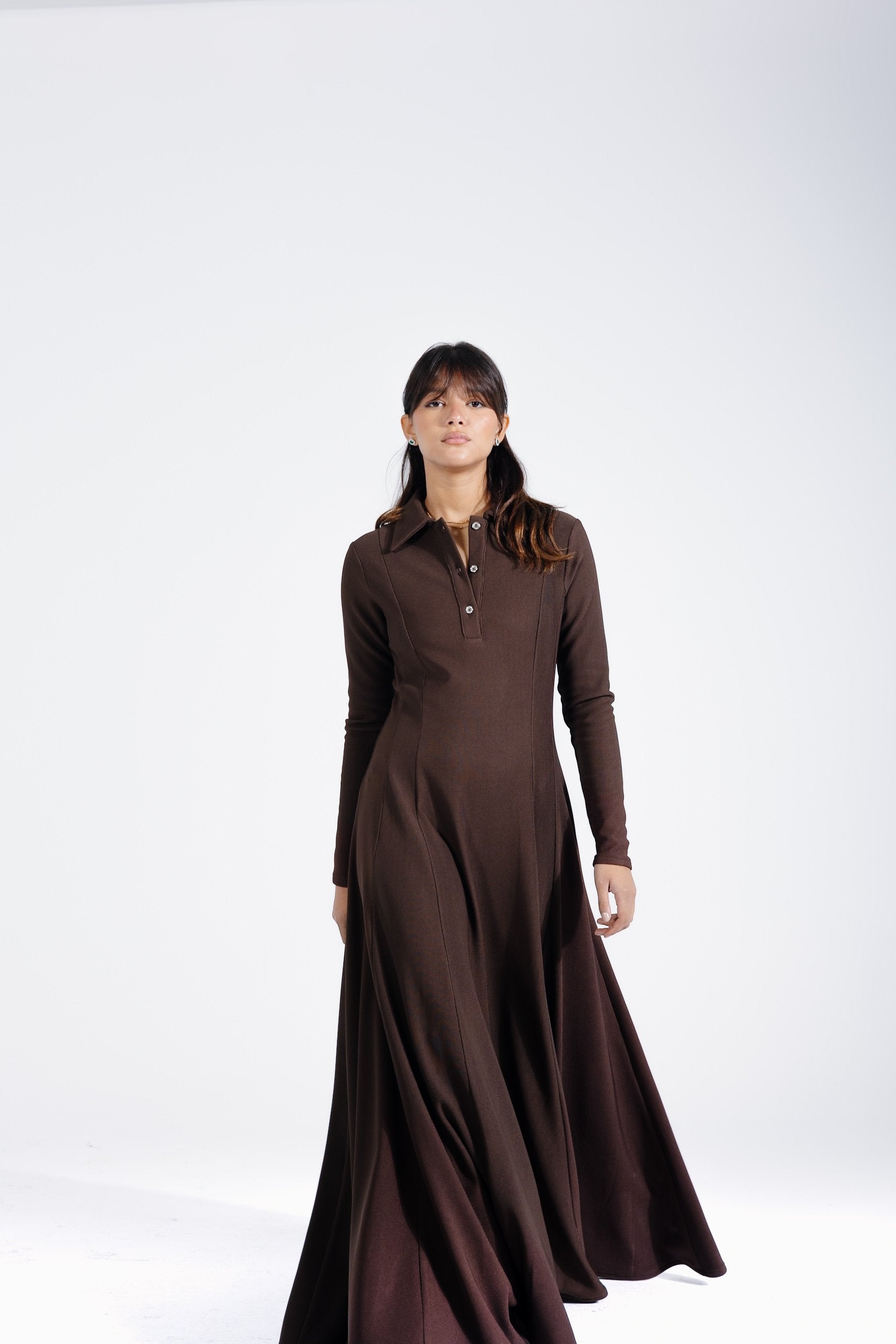 Kate Dress | Chocolate Brown