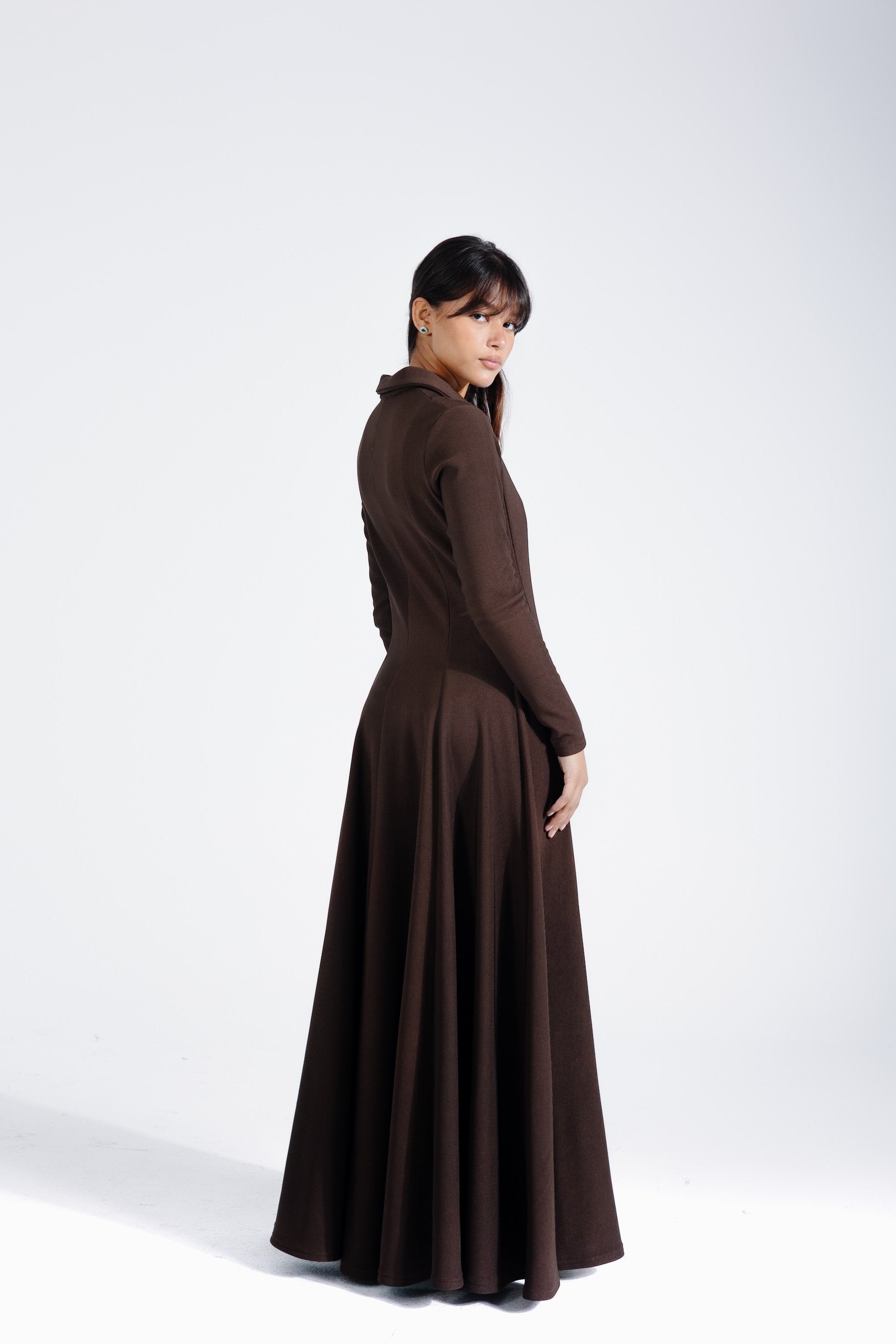Kate Dress | Chocolate Brown