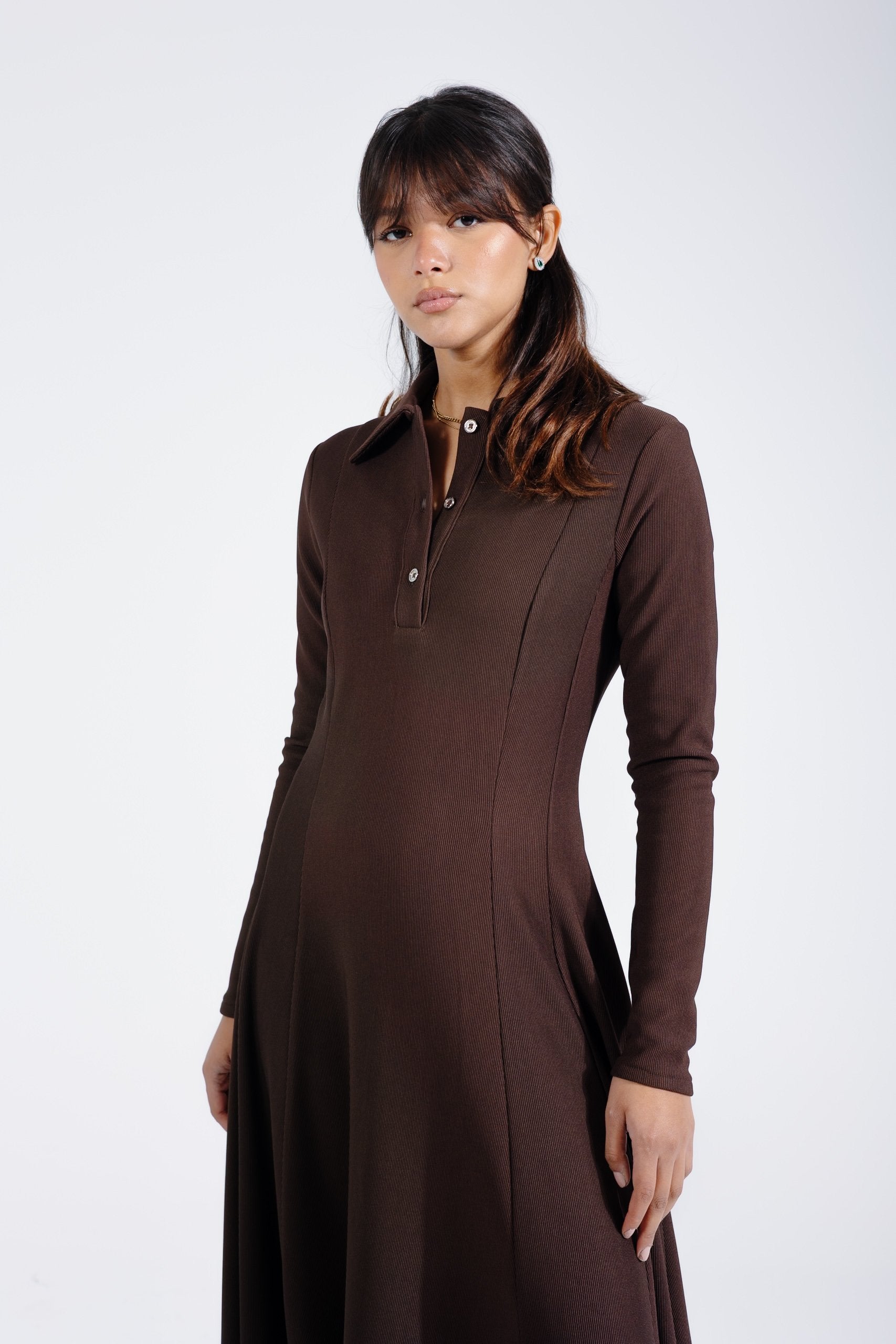Kate Dress | Chocolate Brown