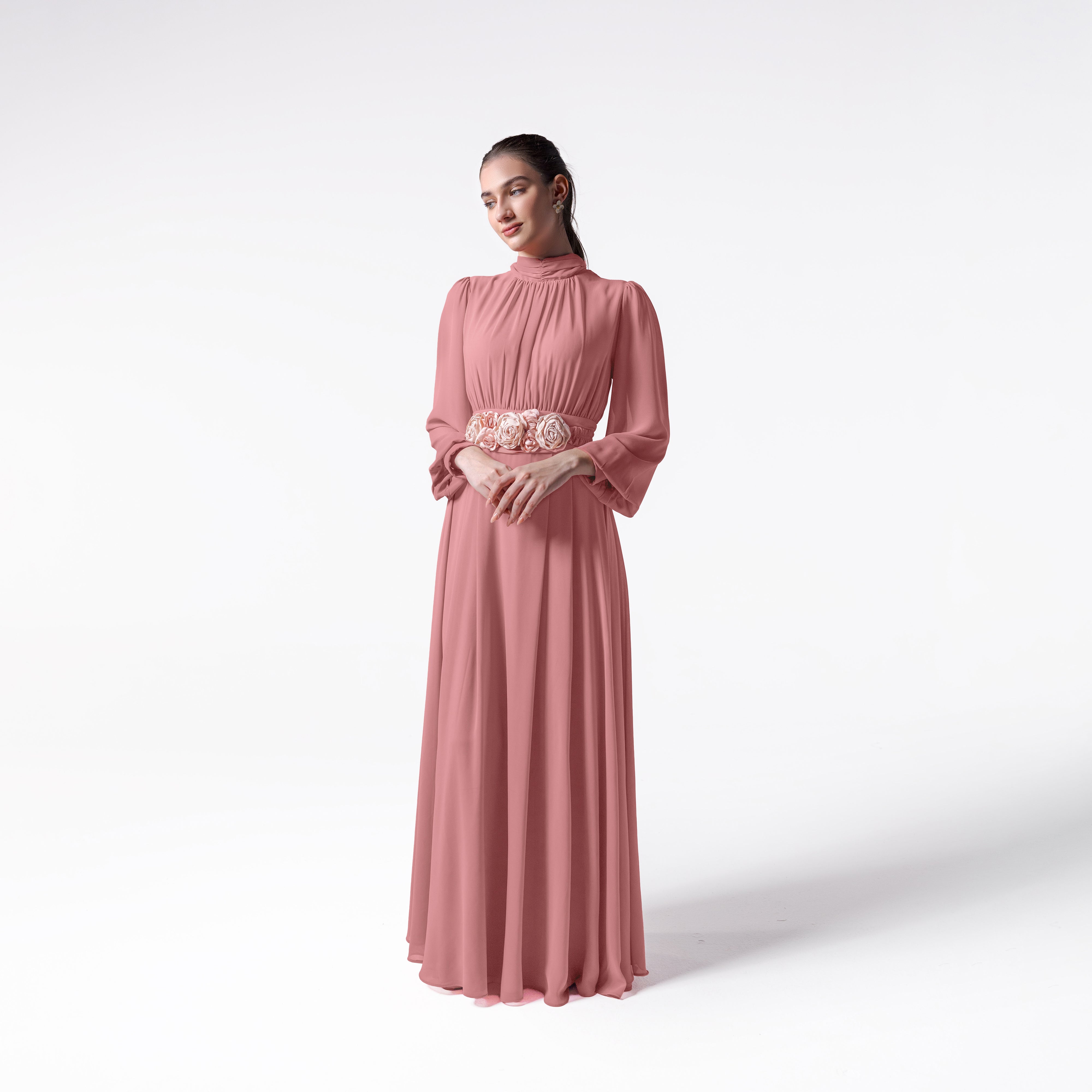 Lilith Dress | Coral Pink Black Swan Fashion