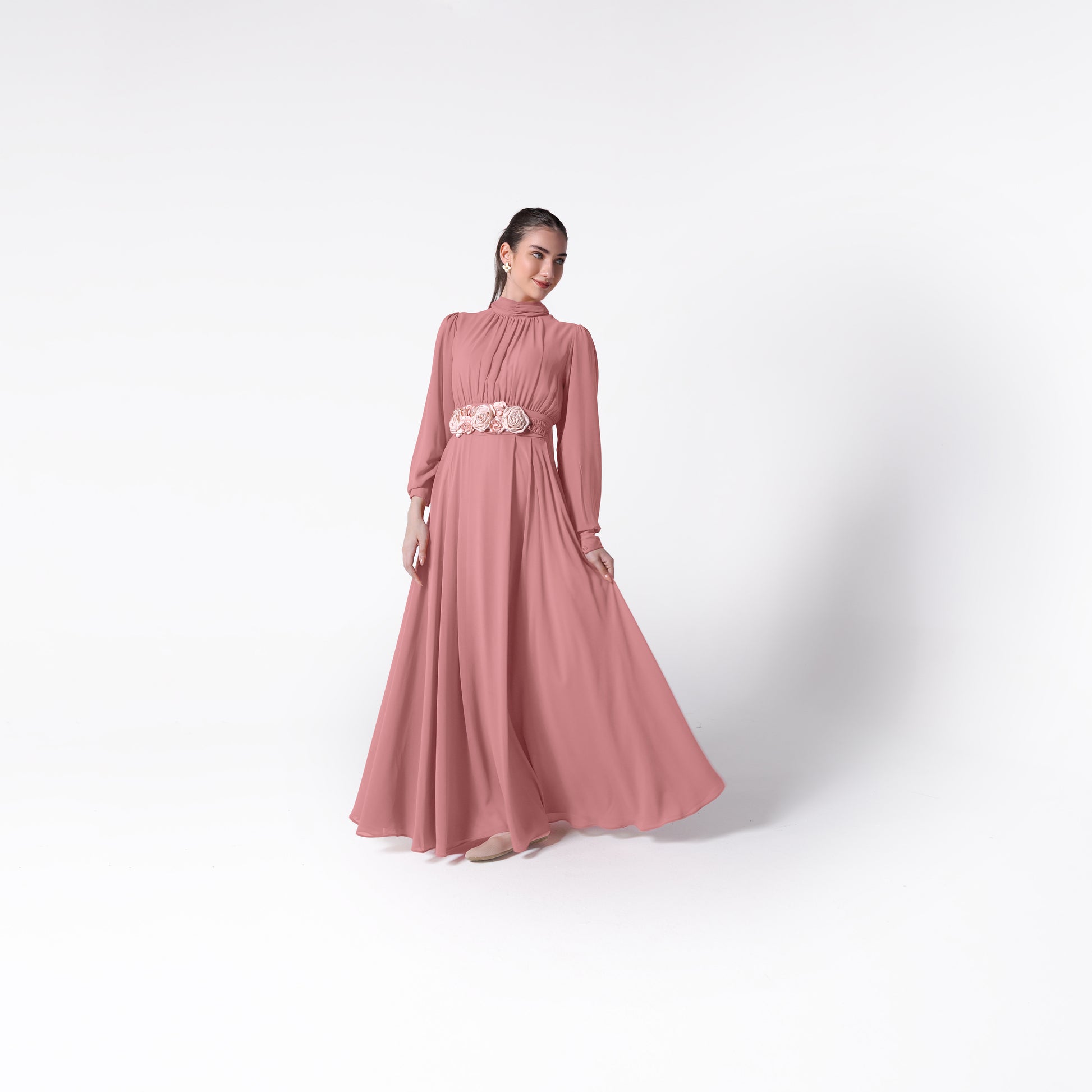 Lilith Dress | Coral Pink Black Swan Fashion