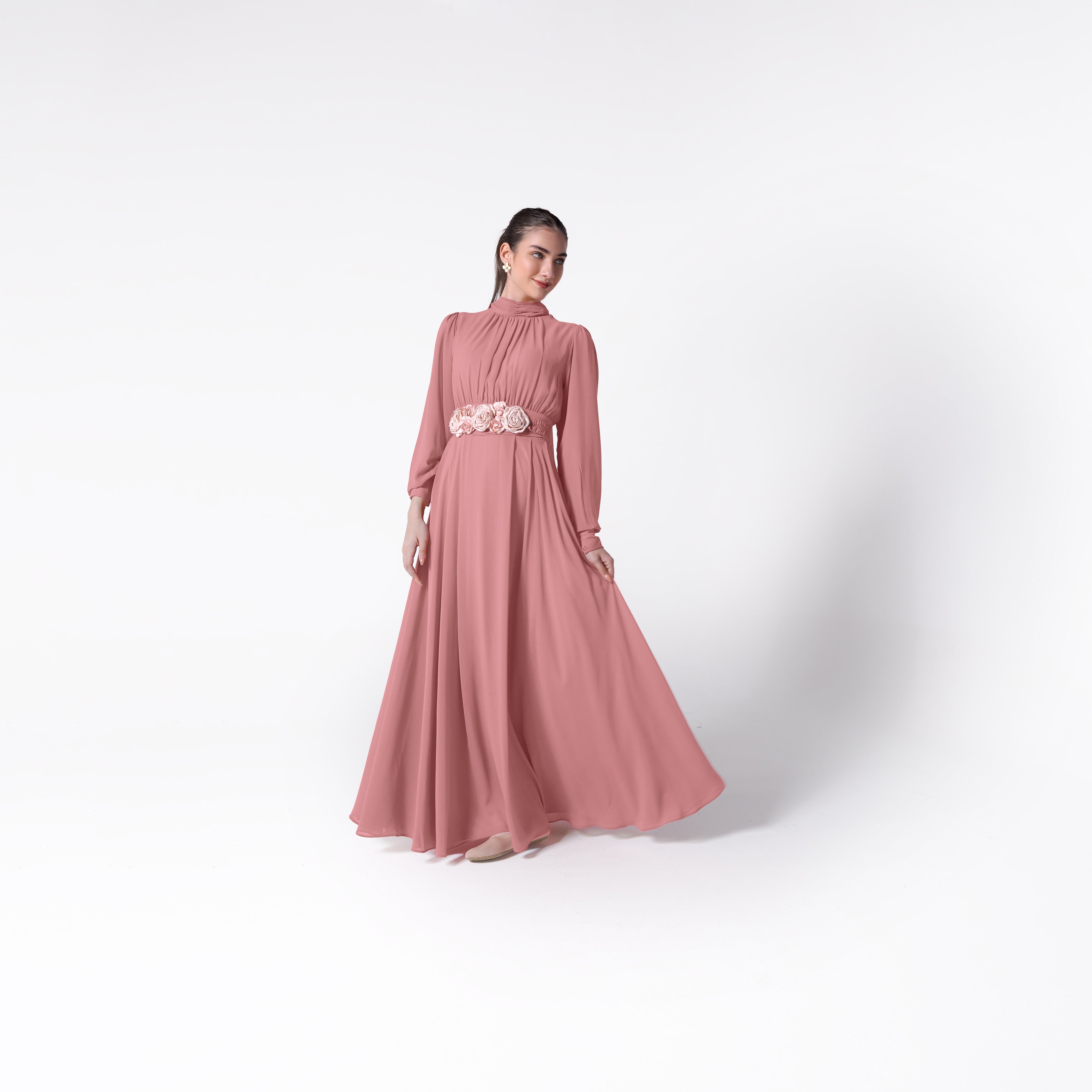 Lilith Dress | Coral Pink Black Swan Fashion