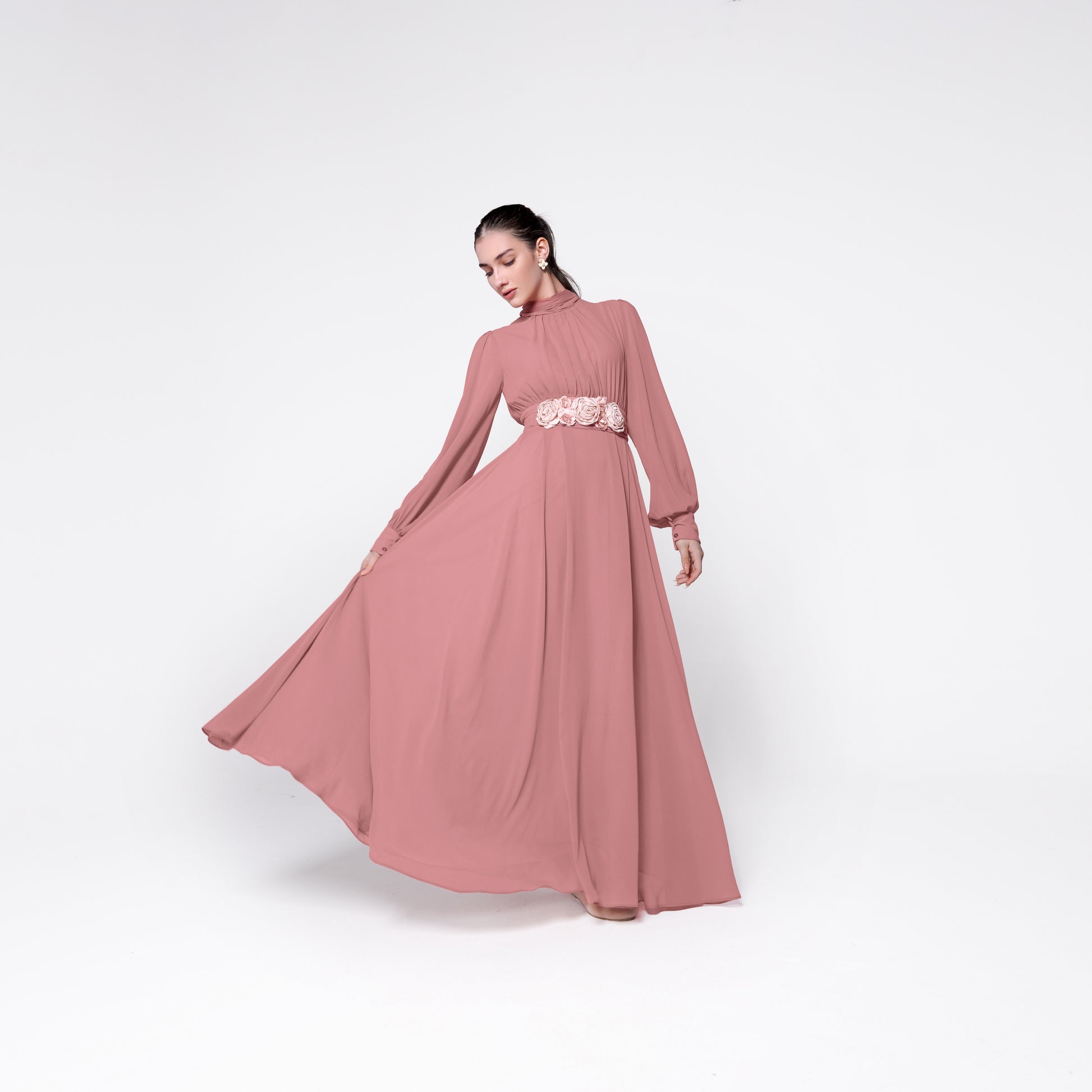 Lilith Dress | Coral Pink Black Swan Fashion