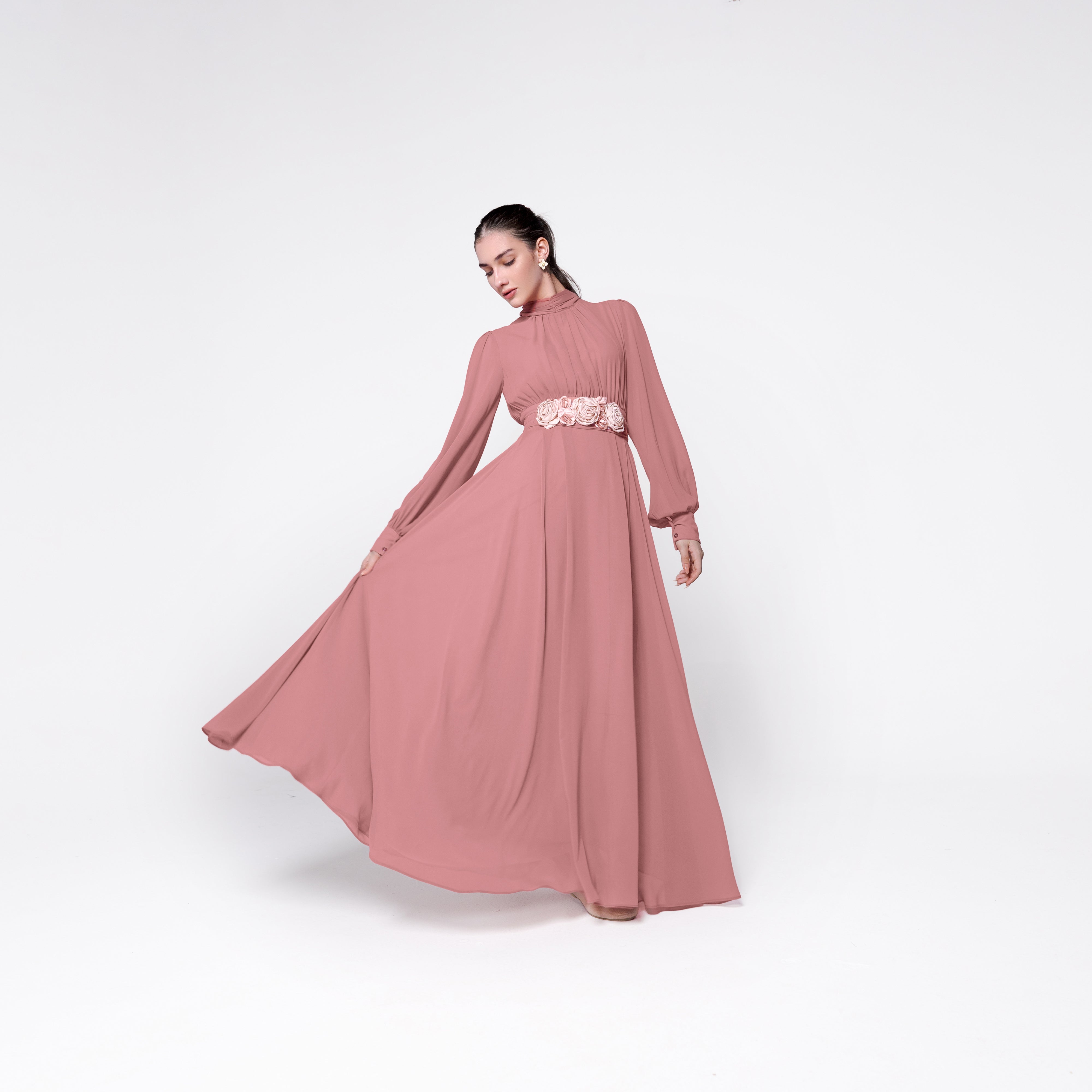 Lilith Dress | Coral Pink Black Swan Fashion
