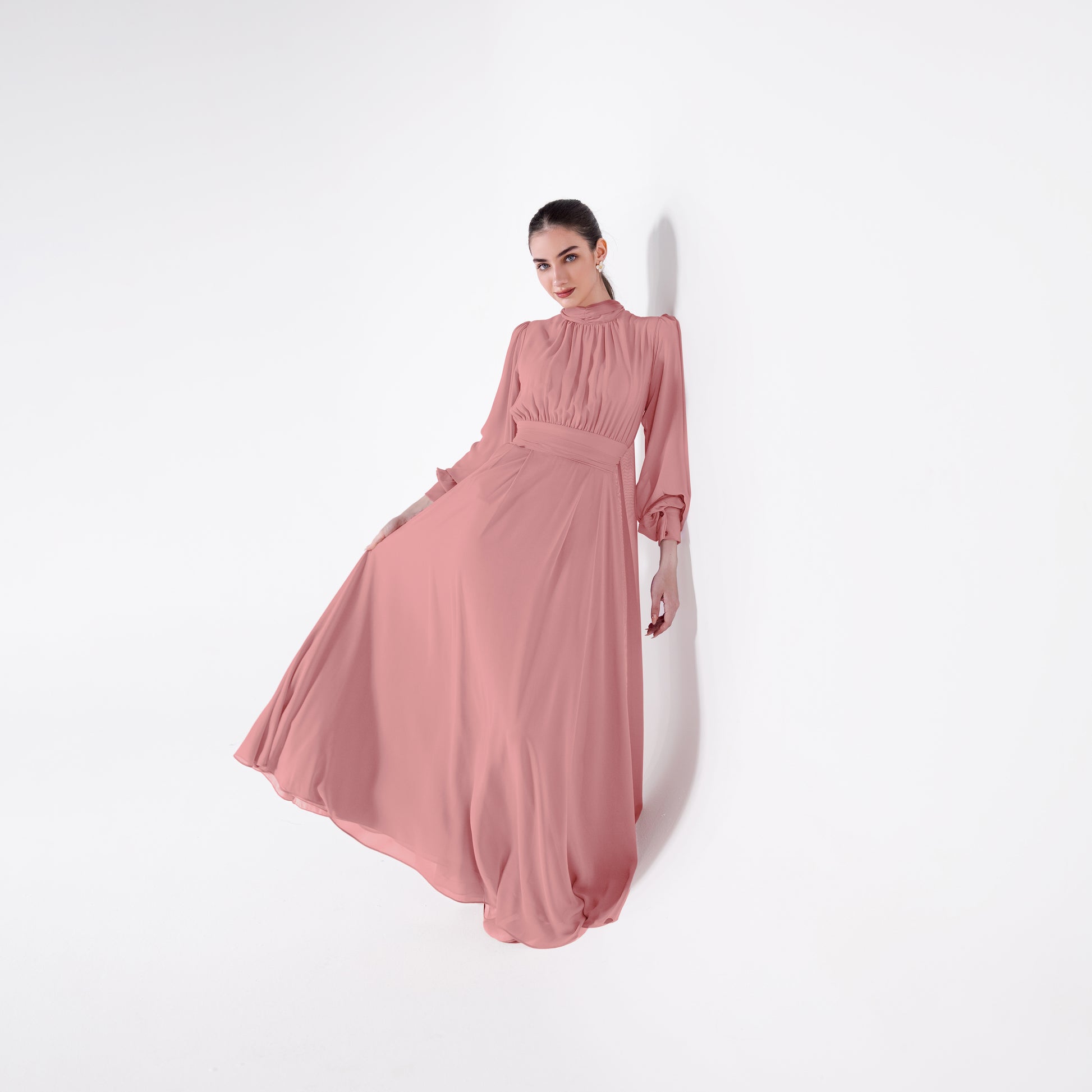 Lilith Dress | Coral Pink Black Swan Fashion