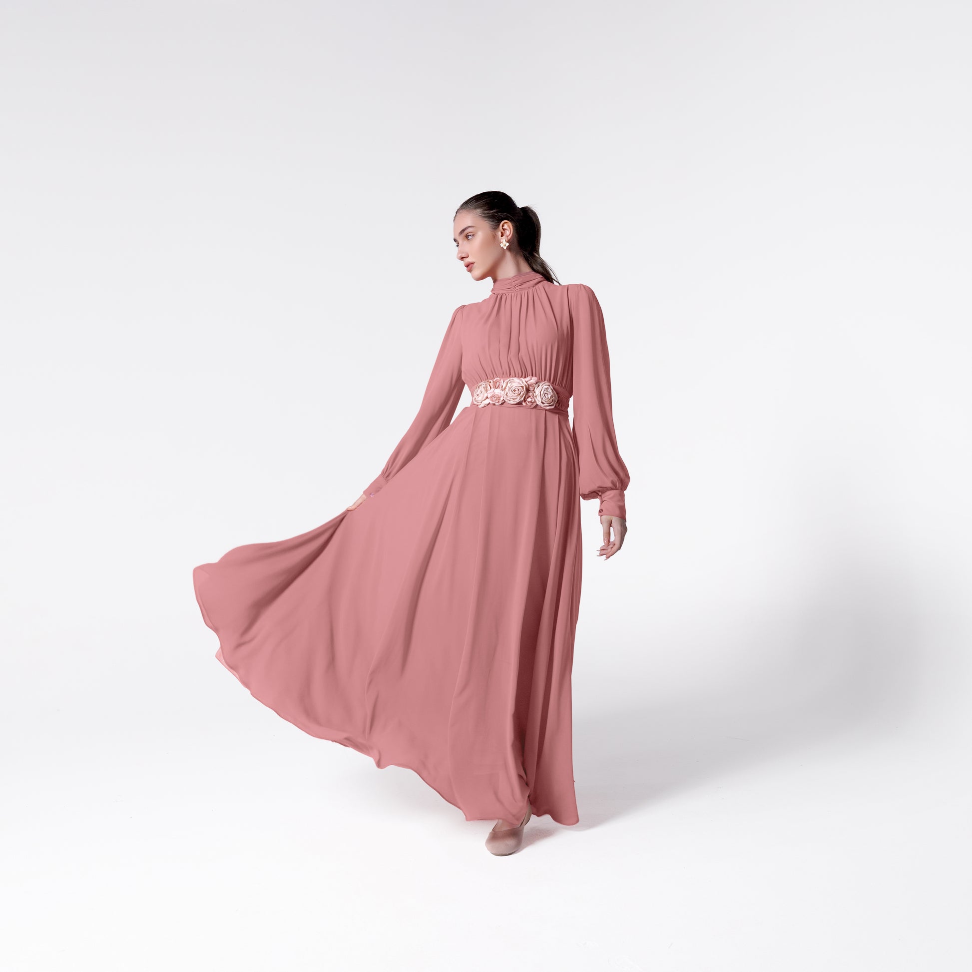 Lilith Dress | Coral Pink Black Swan Fashion