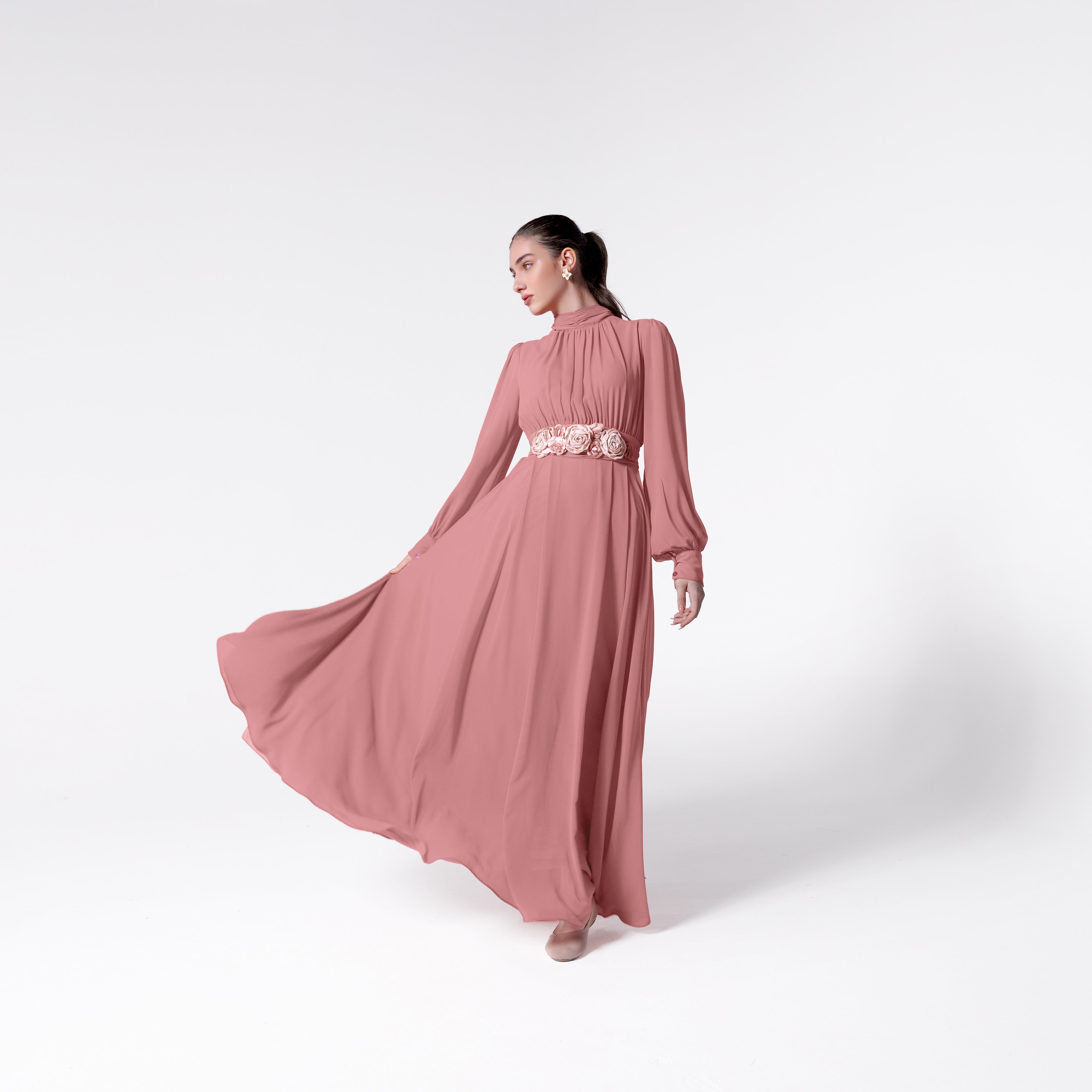 Lilith Dress | Coral Pink Black Swan Fashion
