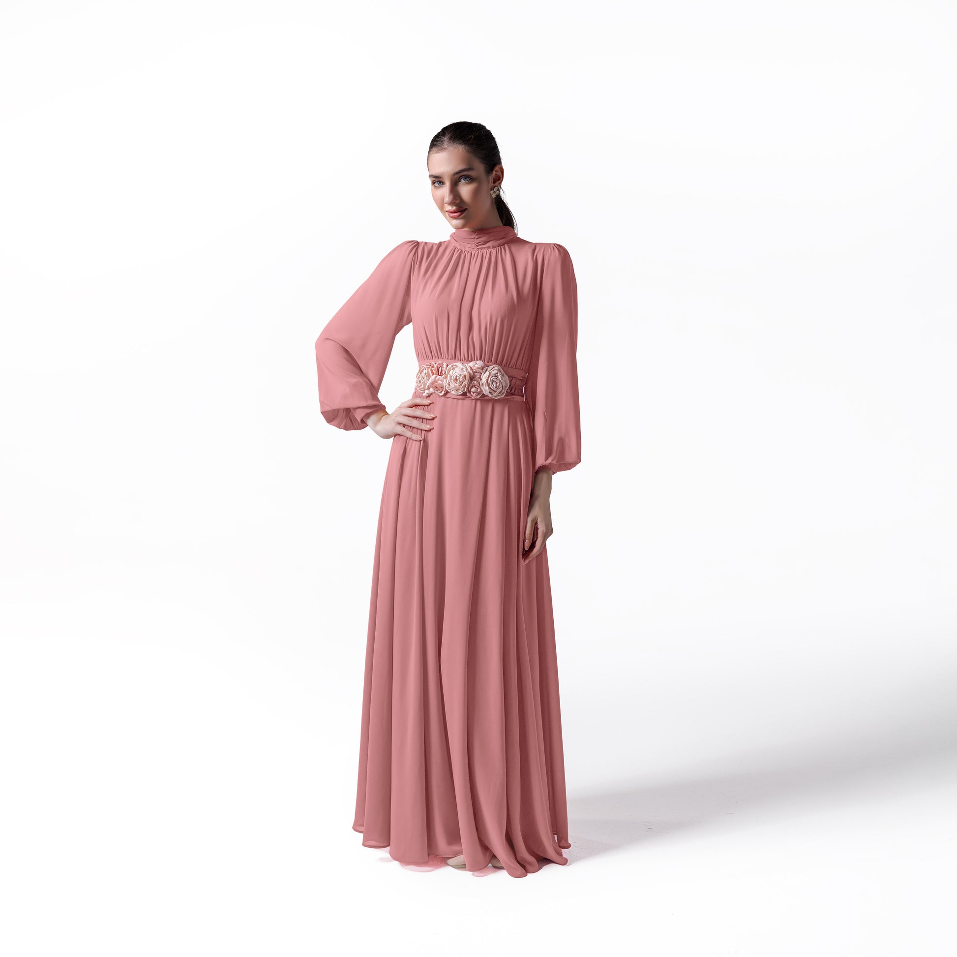 Lilith Dress | Coral Pink Black Swan Fashion