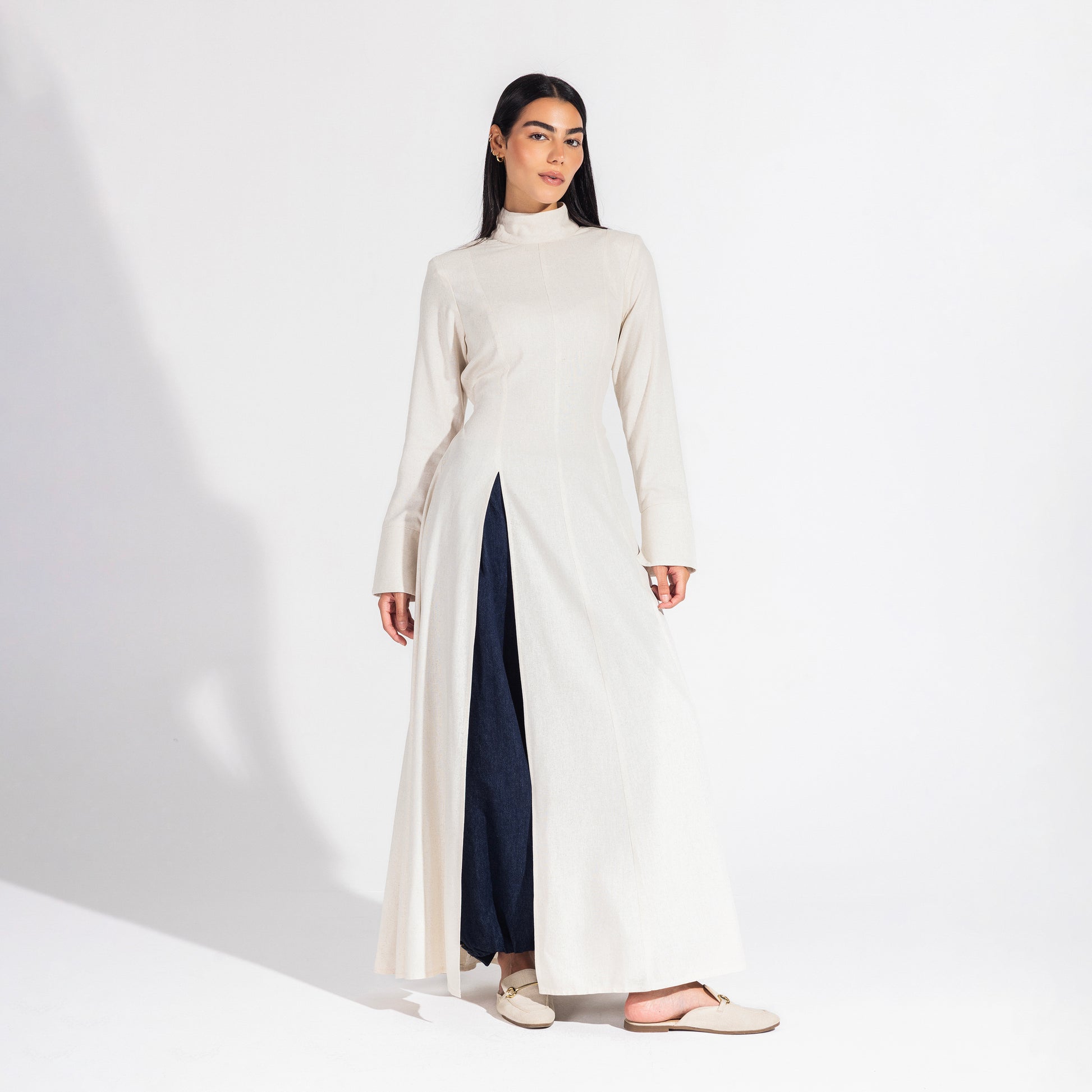 Liora Longline Top | Ivory Black Swan Fashion