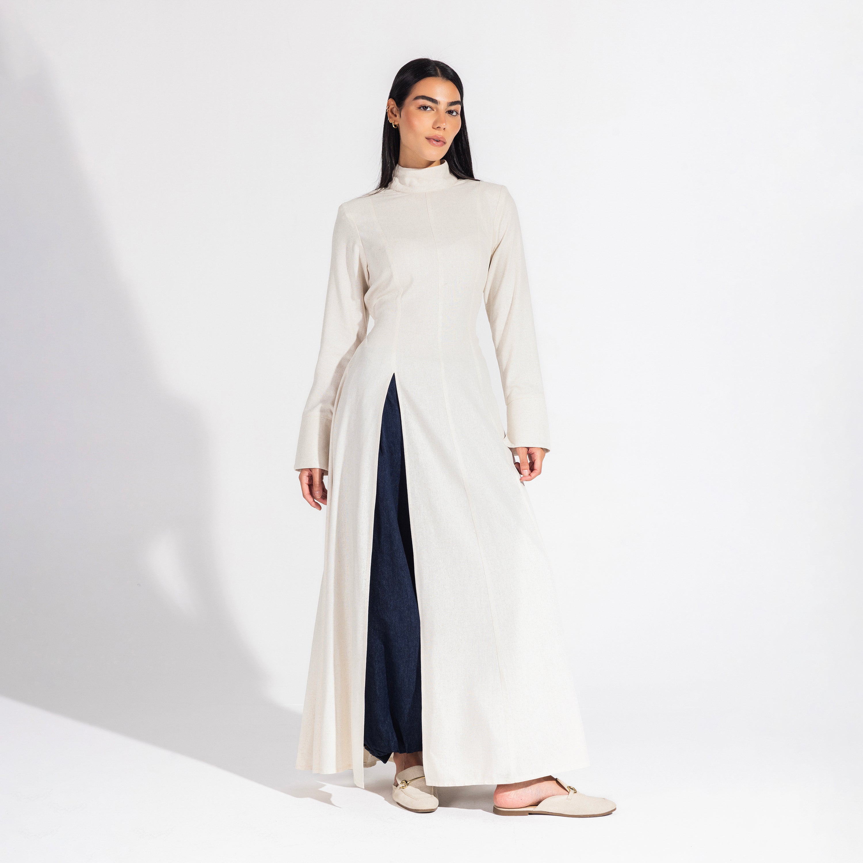 Liora Longline Top | Ivory Black Swan Fashion